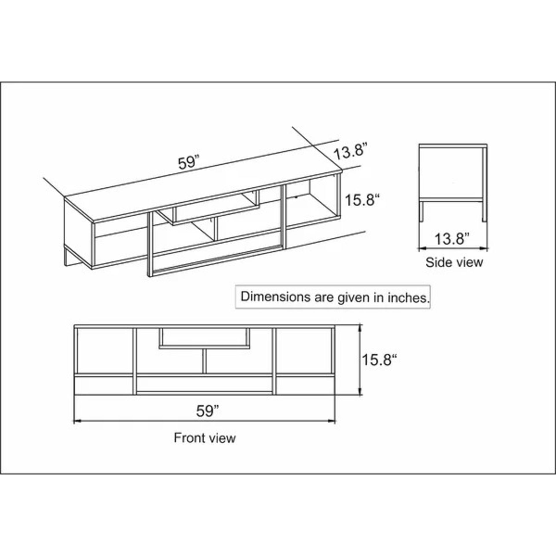 RRP £159.99 - TV Stand for TVs up to 65" - Image 2 of 2