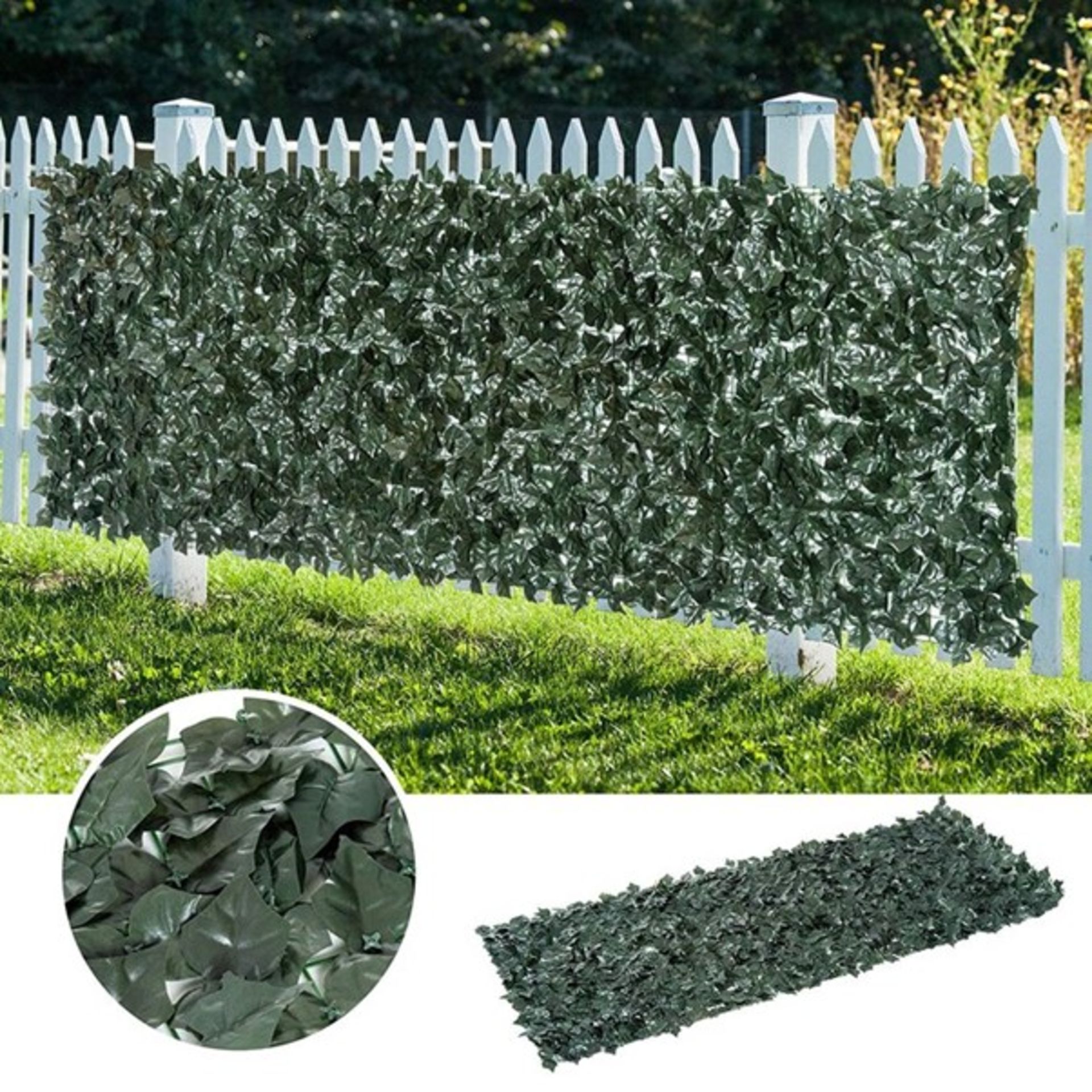 RRP £38.99 - Aaliah 3m x 1m Privacy Fencing Hedge - 300cm W x 100cm H