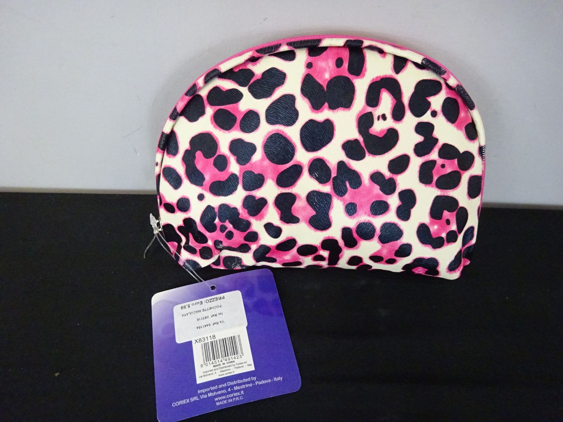 New Pink Cheetah Patterened Cosmetic Bag