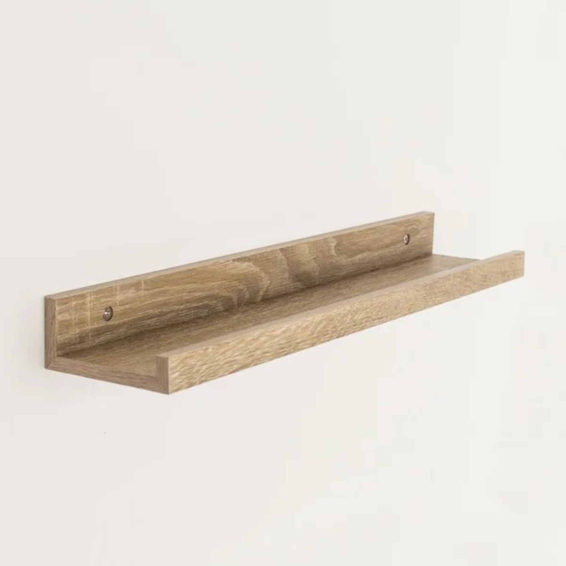 RRP £12.99 - Dura Shelf Kit - Size: 4.6" H x 48" W x 10" D, Finish: Oak - Image 2 of 2