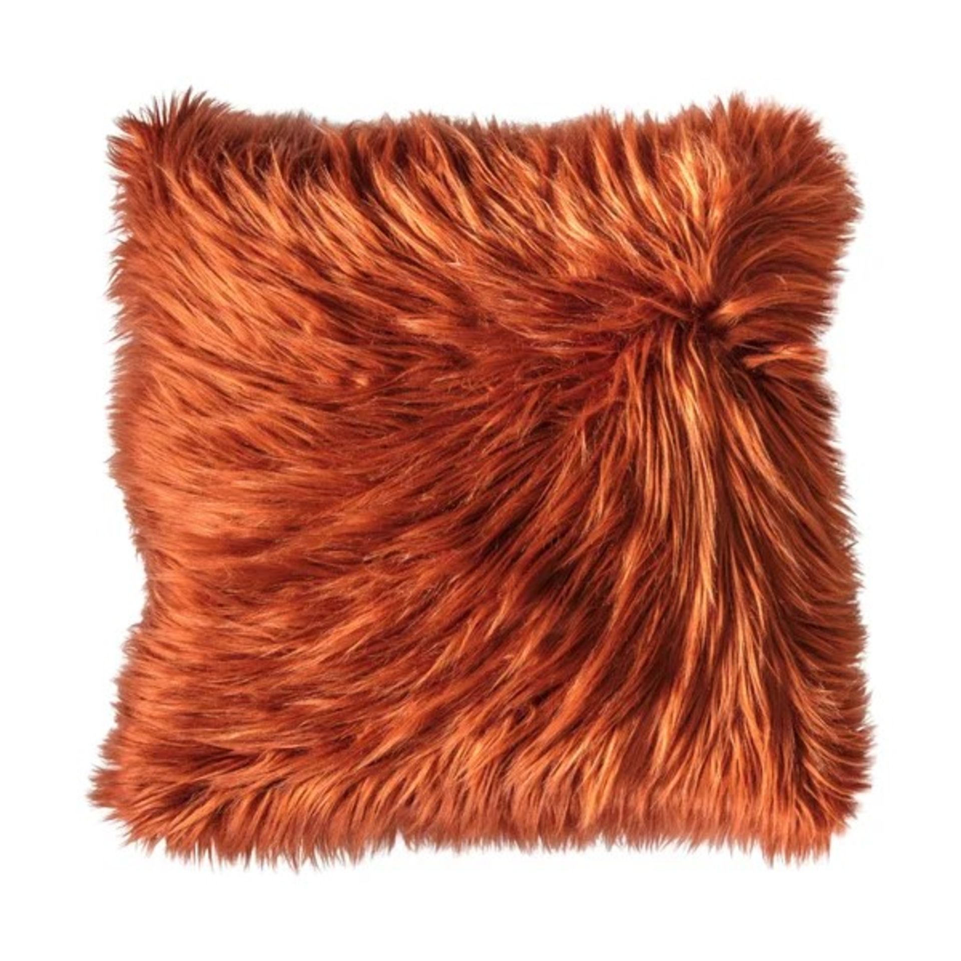 RRP £ 38.99 - Ferrell Faux Cushion -Orange - 550 X 550mm