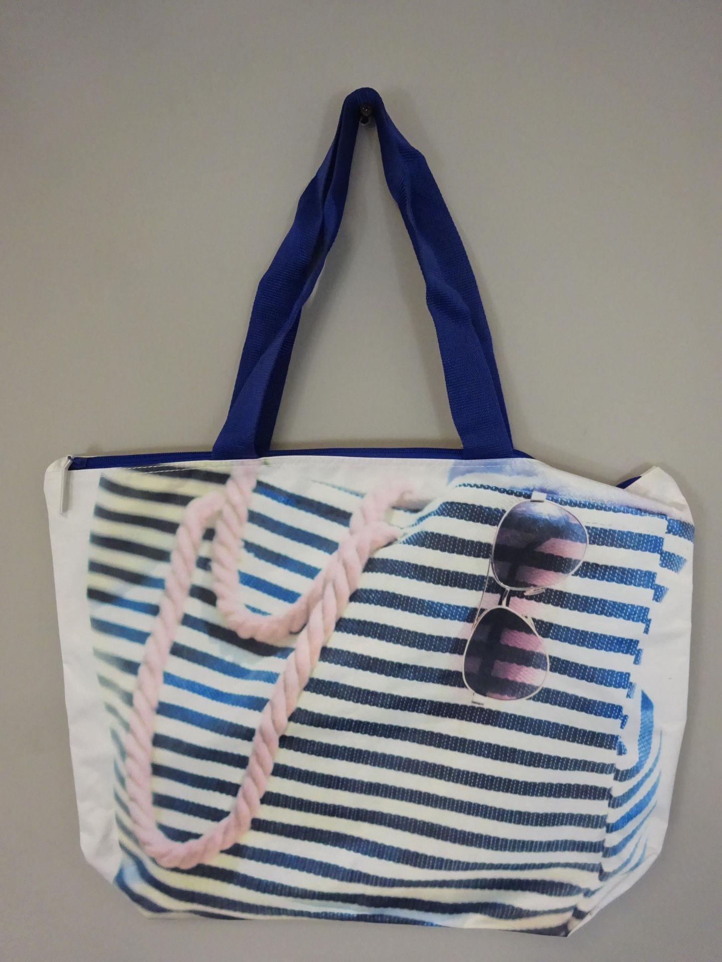 New Stiped Bag Patterened Beach Bag