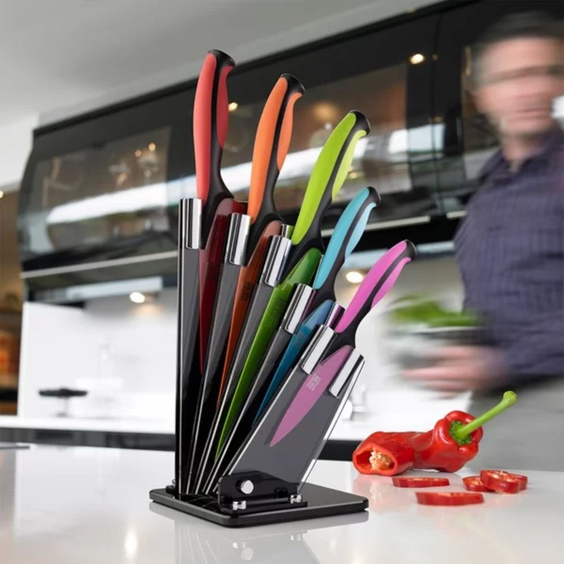 RRRP £88.00 - 6 Piece Knife Block Set