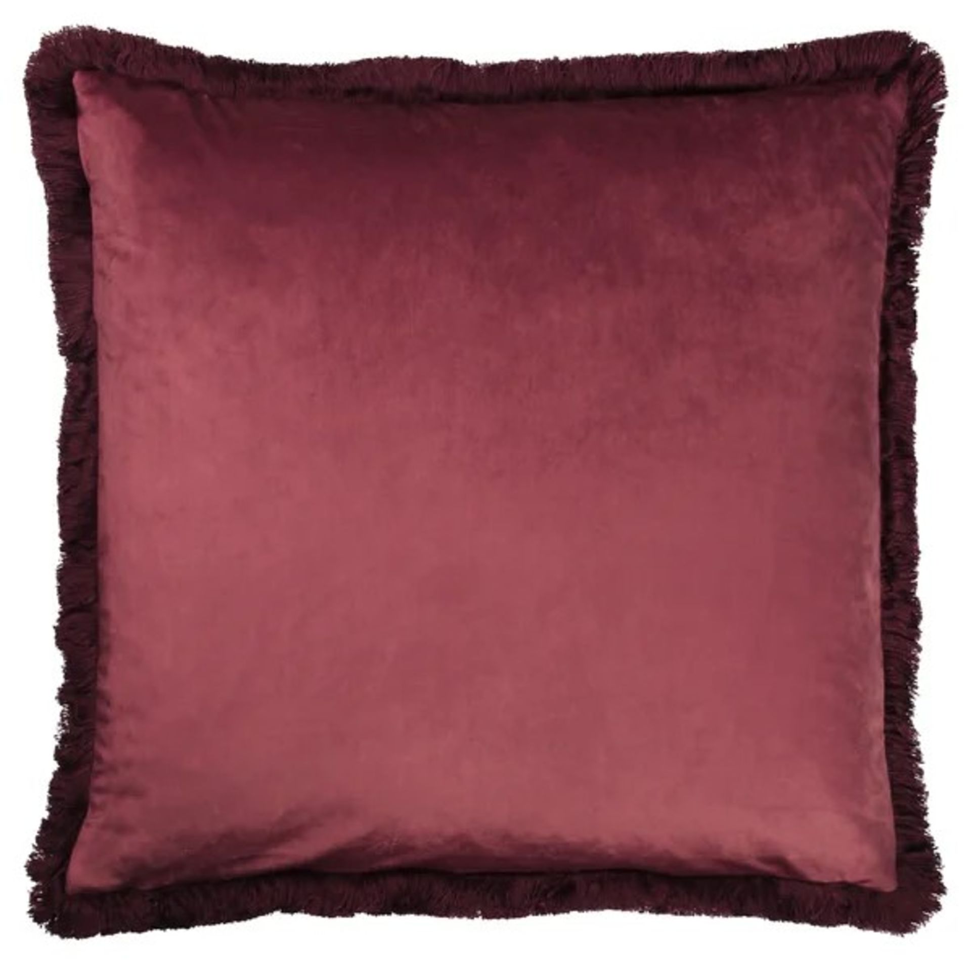 RRP £18.99 - x 2 HamLake Floral 50cm Scatter Cushion Covers - Berry - Image 2 of 2