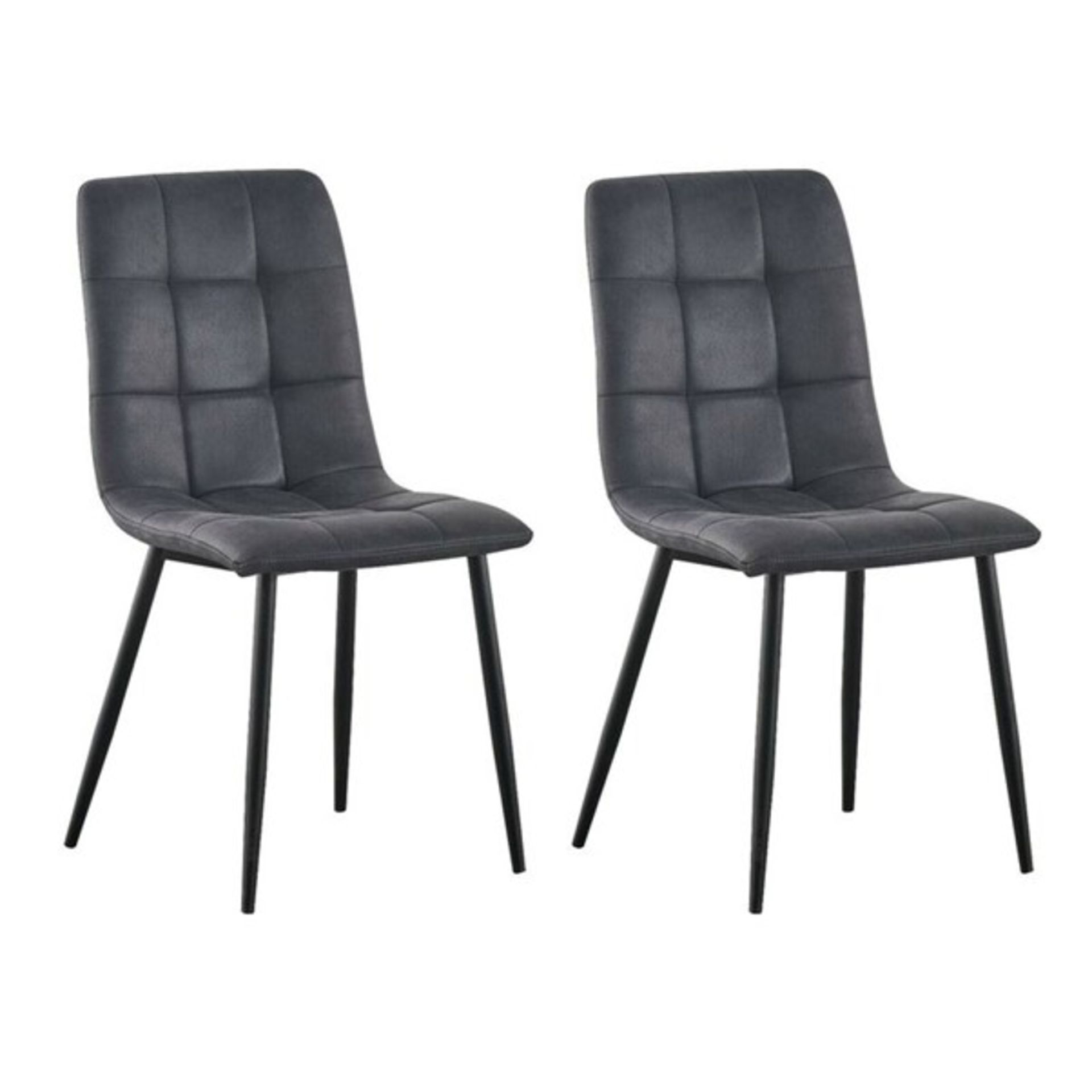 RRP £119.99 - Aliasa Tufted Upholstered Side Chair (Set of 2) - 88cm H x 43cm W x 54cm D