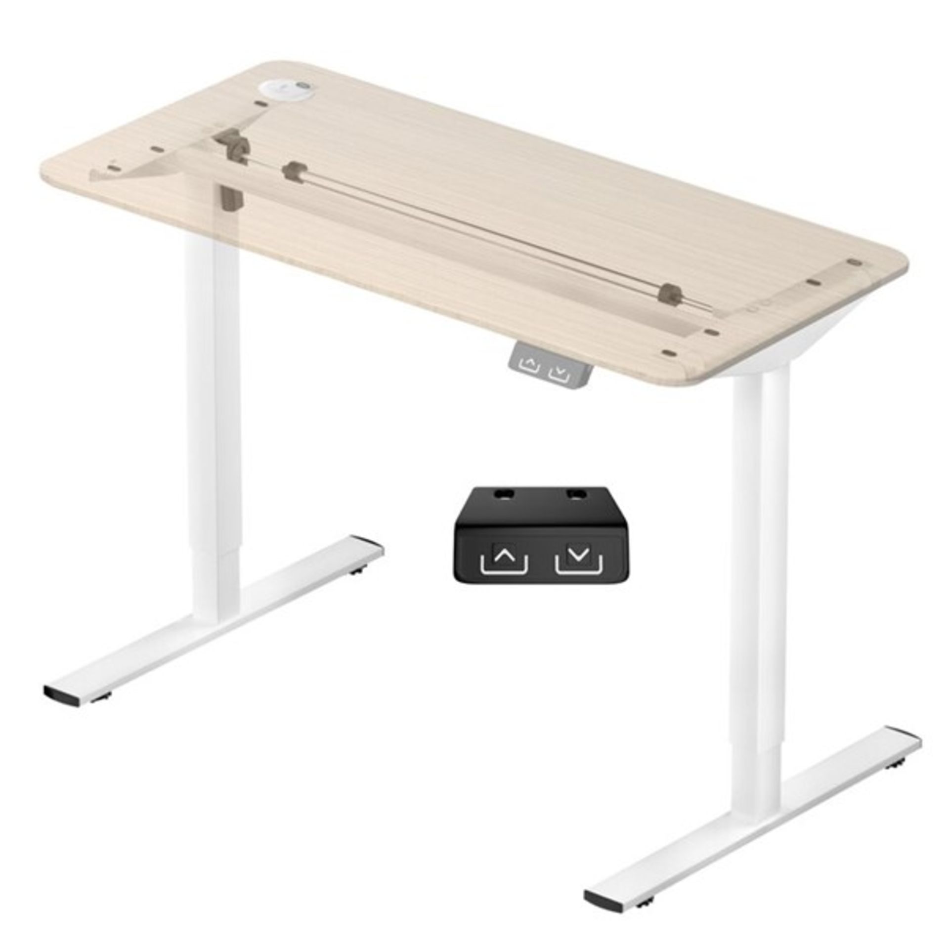 RRP £185 - Height Adjustable Lift Desk Stand - 121cm H x 130cm W x 60cm D