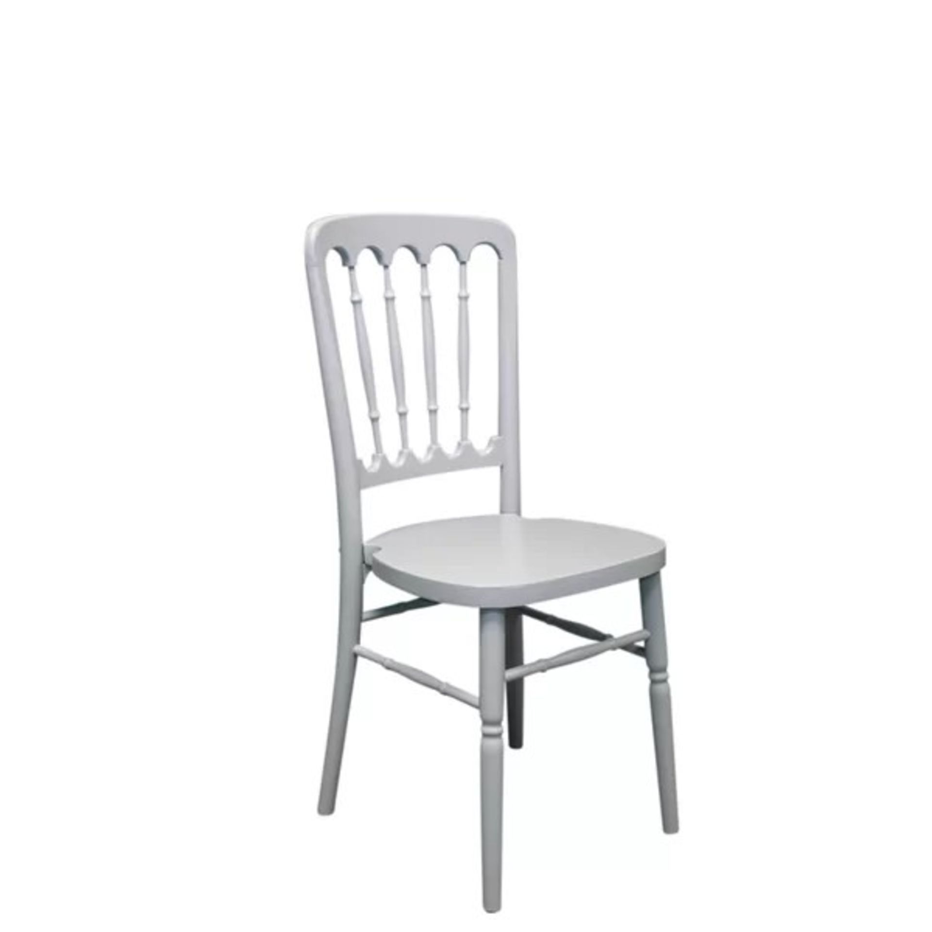 RRP £119.99 - Babcock Solid Wood Dining Chair - Colour: Grey - COLLECTION ONLY