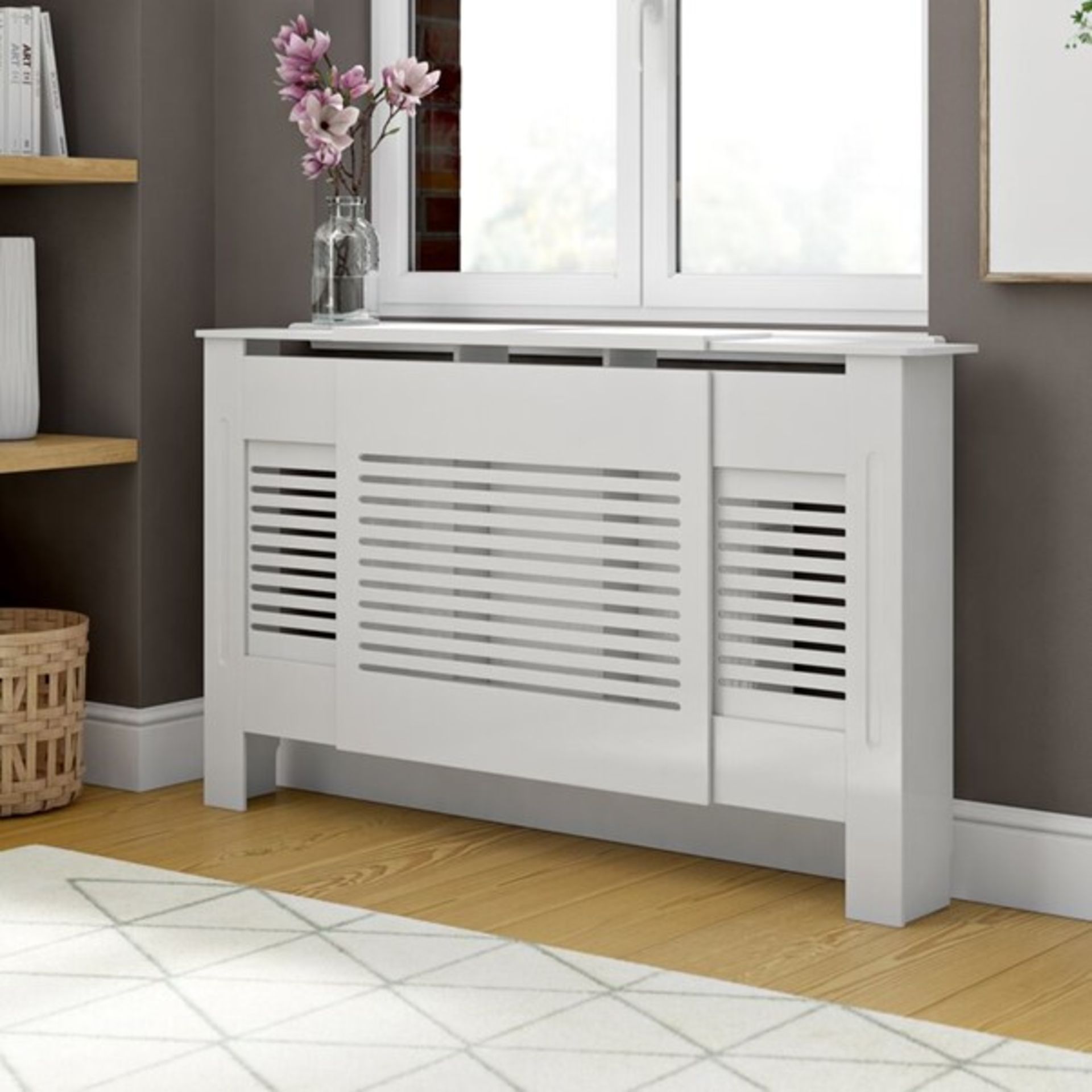 RRP £120.99 - Milton Radiator Cover - 82cm H x 19cm D