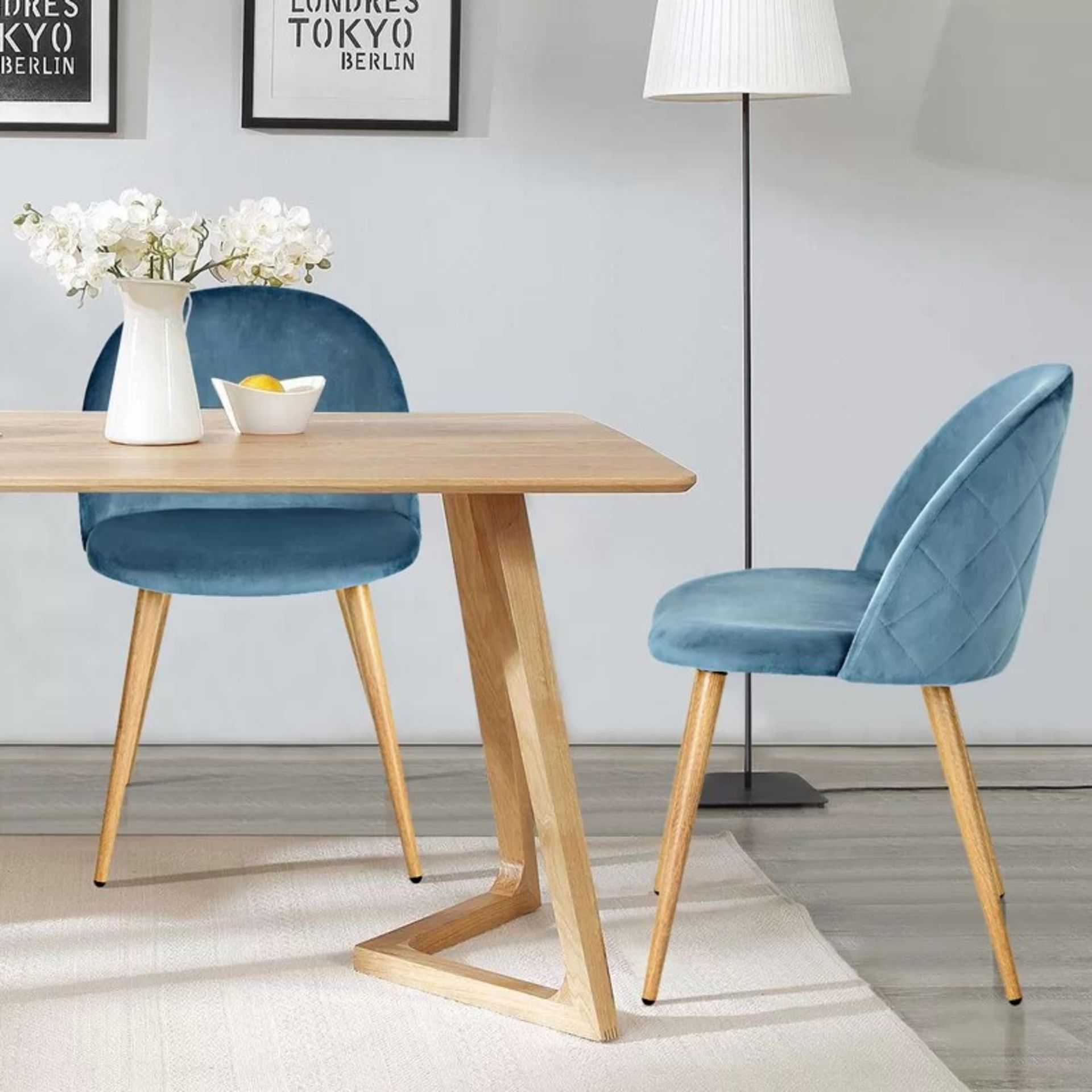 RRP £154.99 - Dungorbery Dining Chair (Set of 2) - 77.47cm H x 49.022cm W x 49.53cm D - Image 2 of 3