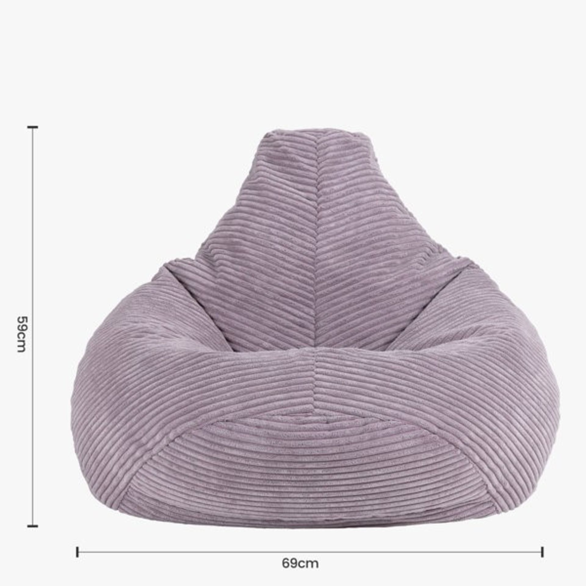 RRP £59.99 - Mini Dalton Bean Bag Chair - 59cm H x 69cm W x 65cm D - COLLECTION ONLY - Image 3 of 3