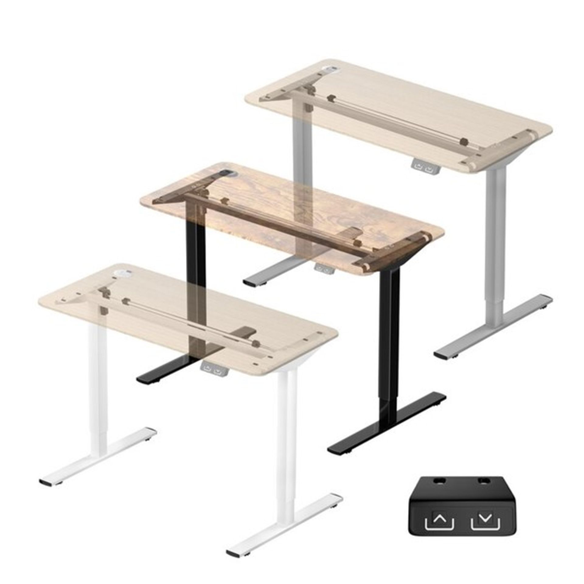 RRP £185 - Height Adjustable Lift Desk Stand - 121cm H x 130cm W x 60cm D - Image 2 of 3