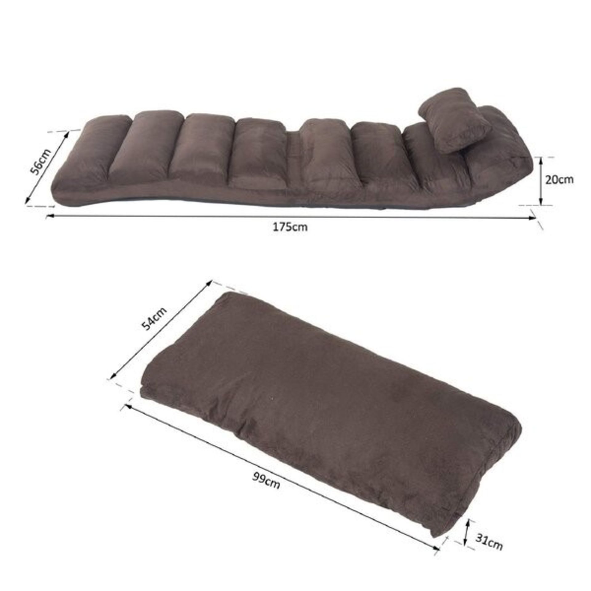 RRP £106.99 - Auberon Single Or Smaller Futon Chair - - Image 2 of 2