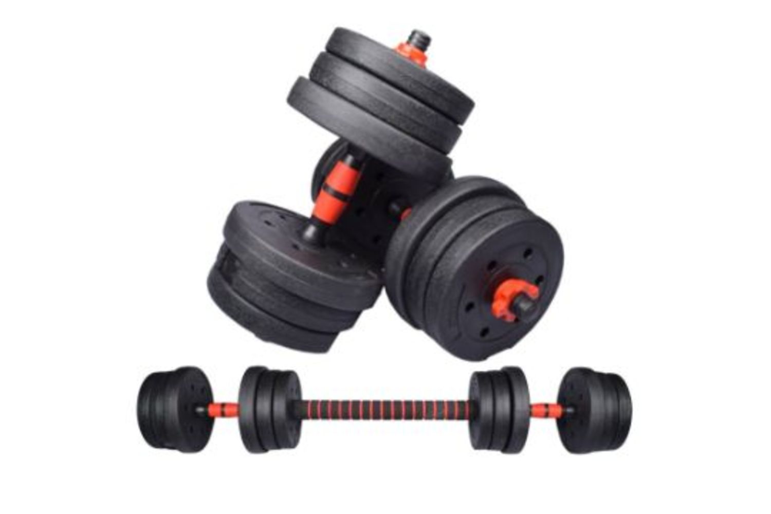 SUMMER SALE ON NEW 30KG ADJUSTABLE 2 IN 1 BARBELL & DUMBBELL WEIGHT SETS!!!! OVER 50% OFF THE RRP!!