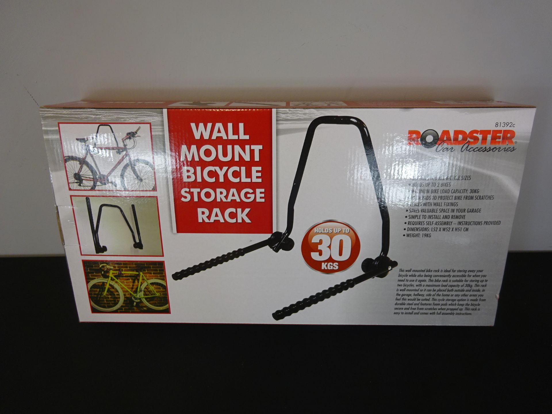 New Roadster Wall Mounted Bicycle Storage Rack