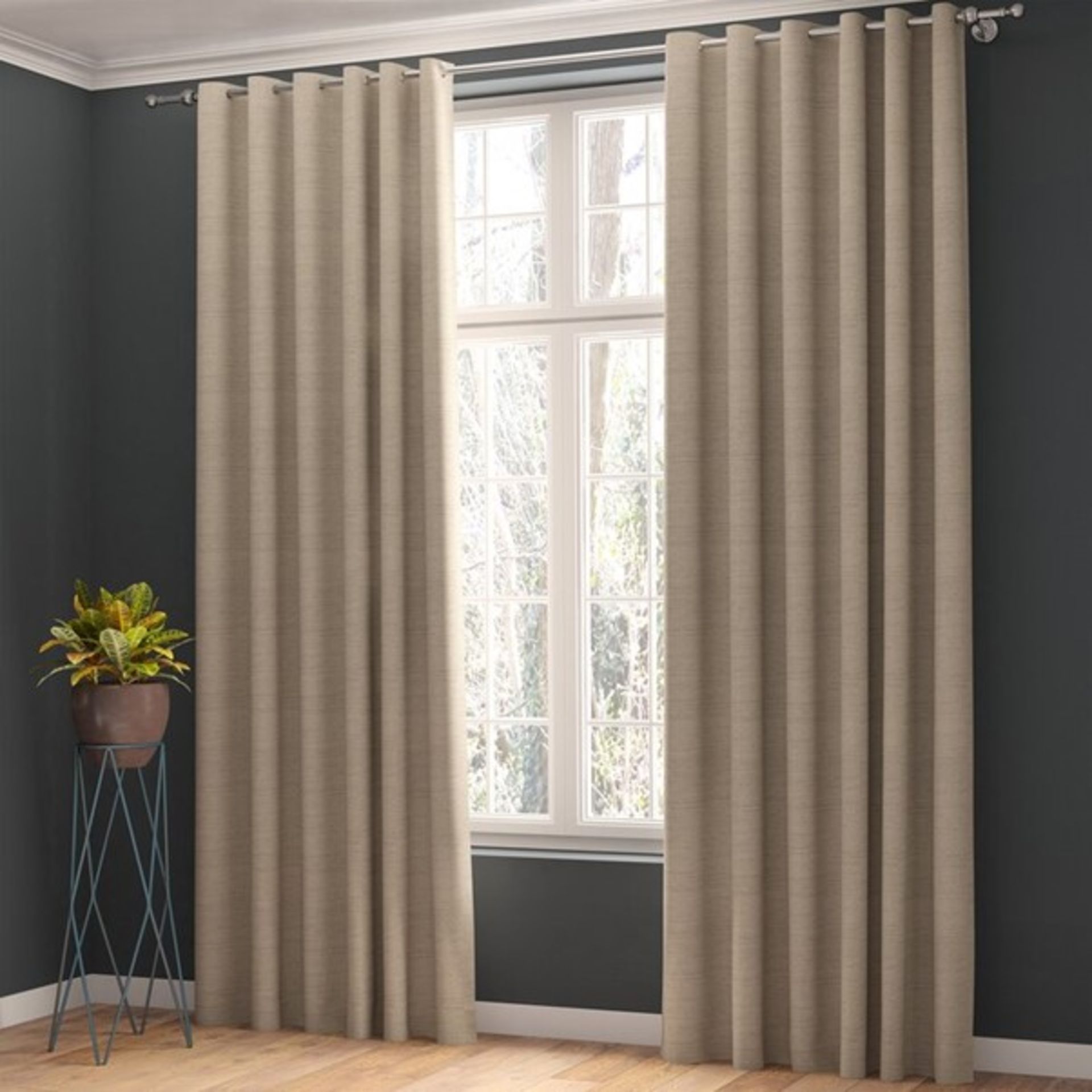 RRP £38.99 - Shives Blackout Thermal Curtains (Set of 2) - 168 W x 183 D cm Panel Size