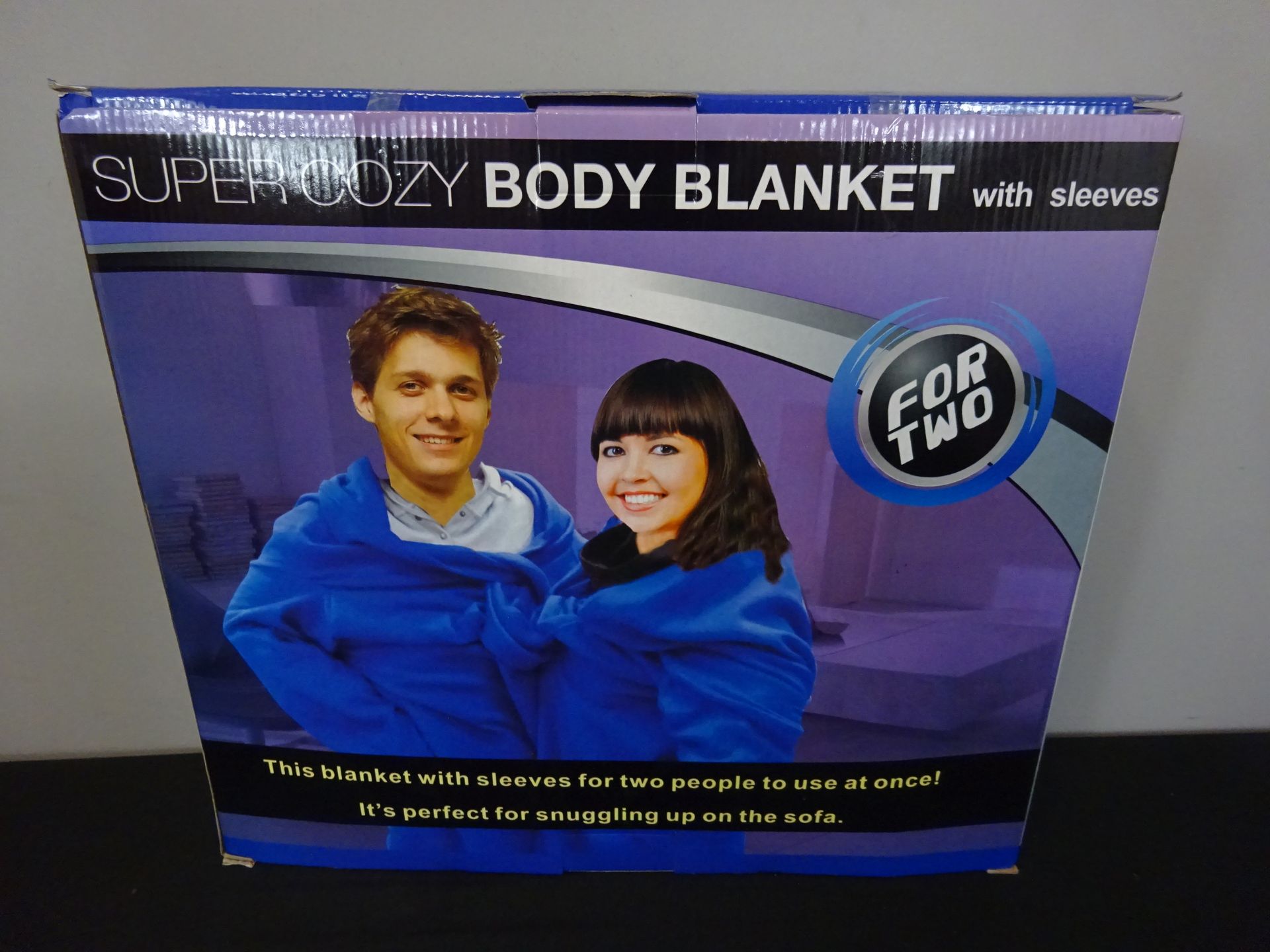 New Blue Super Cozy Body Blanket For Two People