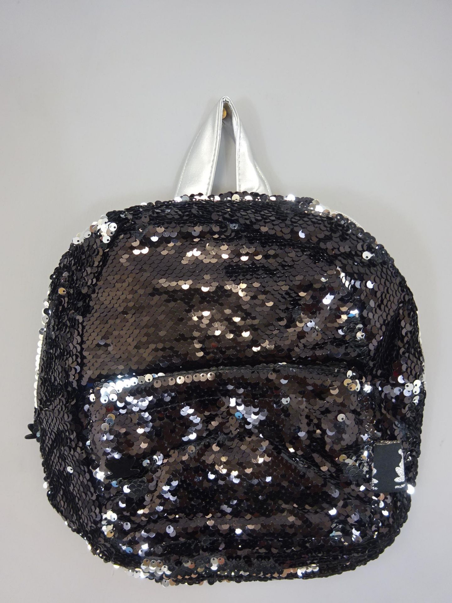 New Black & Silver Sequined Kids Backpack