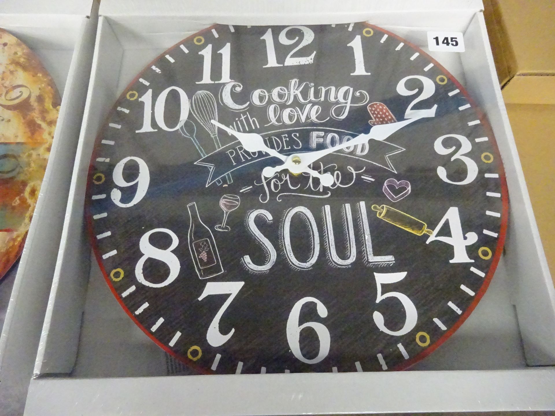 6 COOKING WITH LOVE CLOCKS