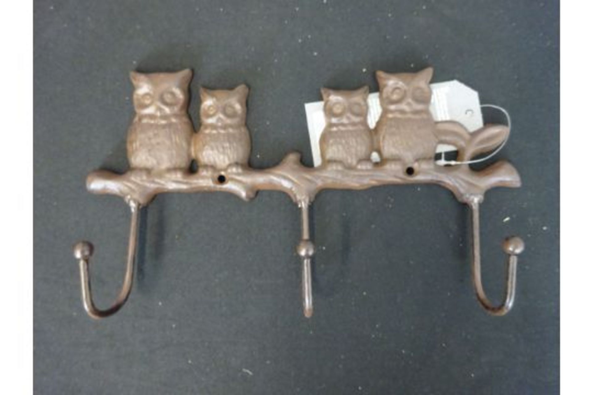 New Box Of x4, 3 Owl Coat Hooks