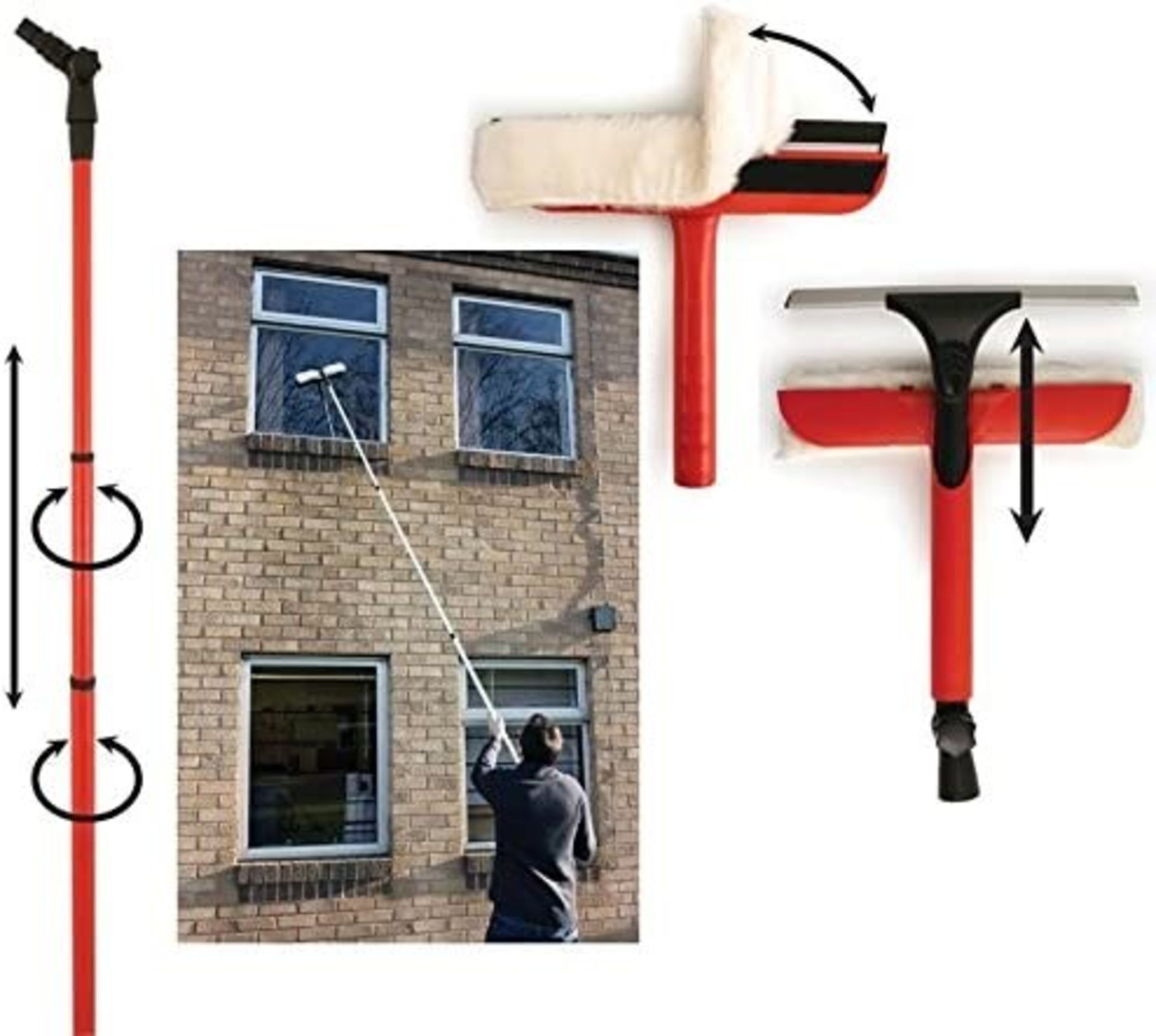 New 3.5m Telescopic Window Cleaning Kit - COLLECTION ONLY
