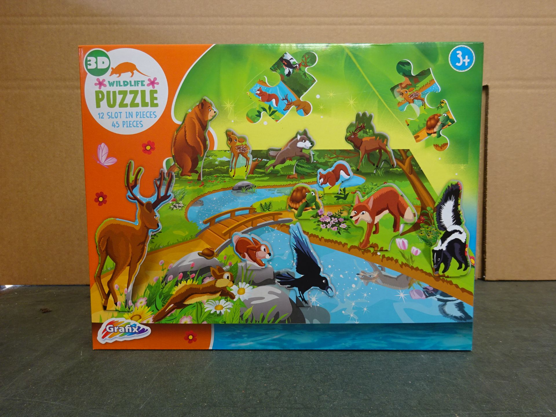 New Grafix 45pc 3D Wildlife Puzzle
