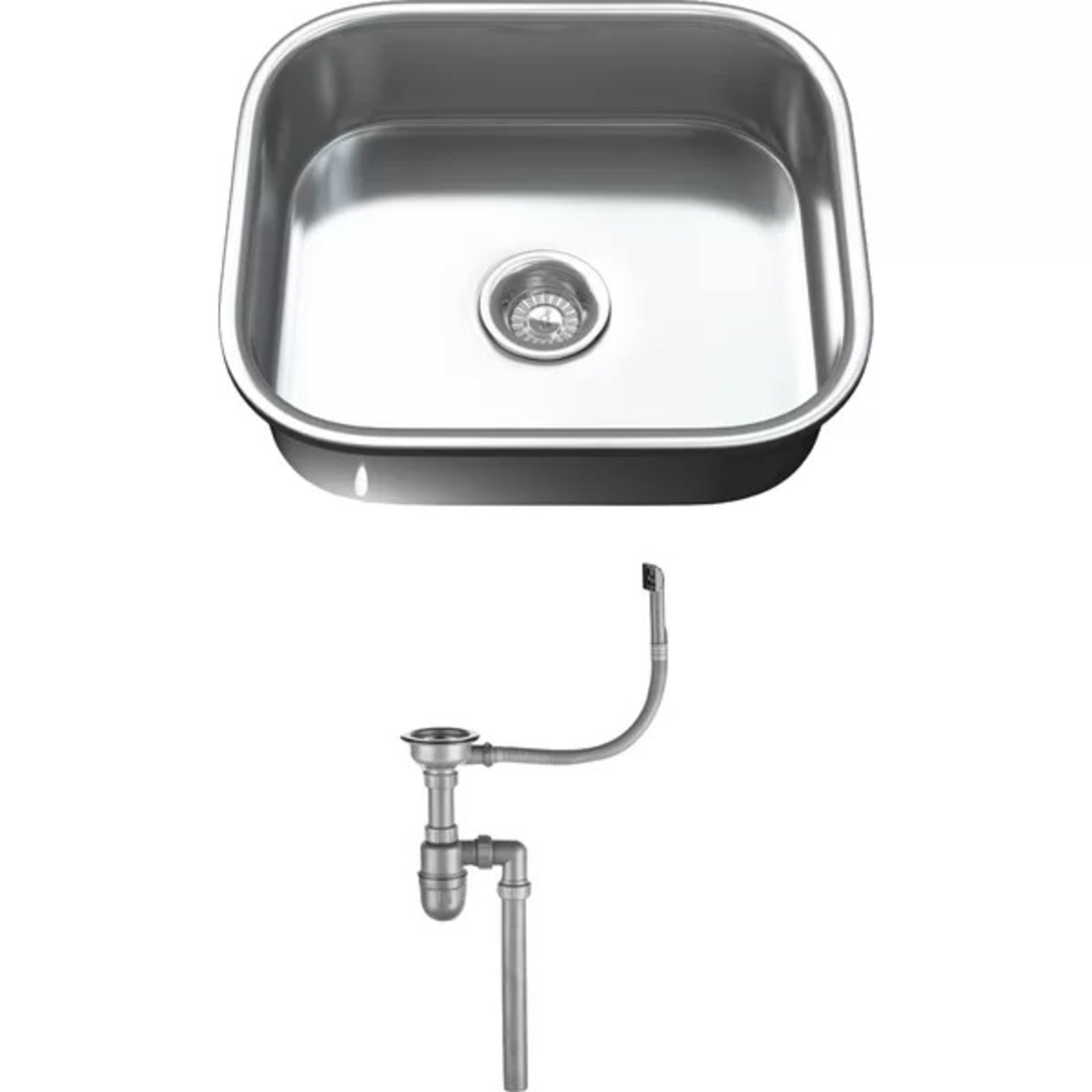 RRP £35.49 - KS-1092-WST1 Single Bowl Undermount Kitchen Sink