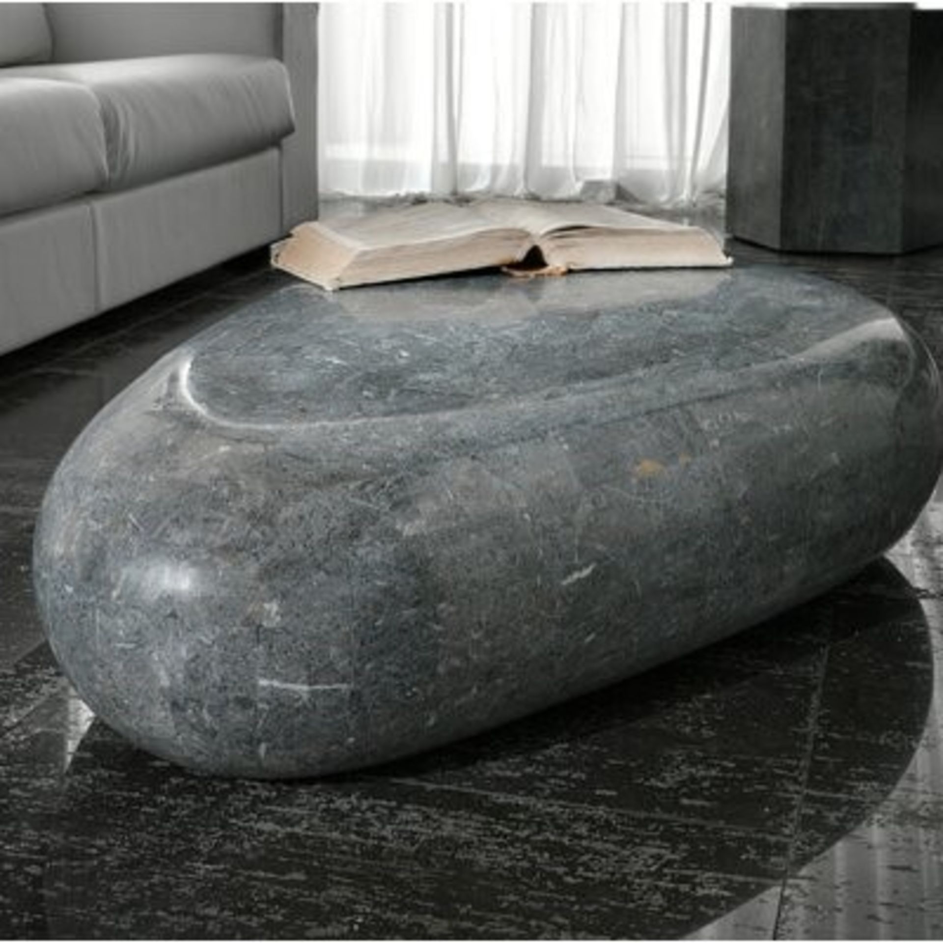 RRP £539.99 - Clermt Coffee Table by borough wharf - damaged at both ends see pictures -