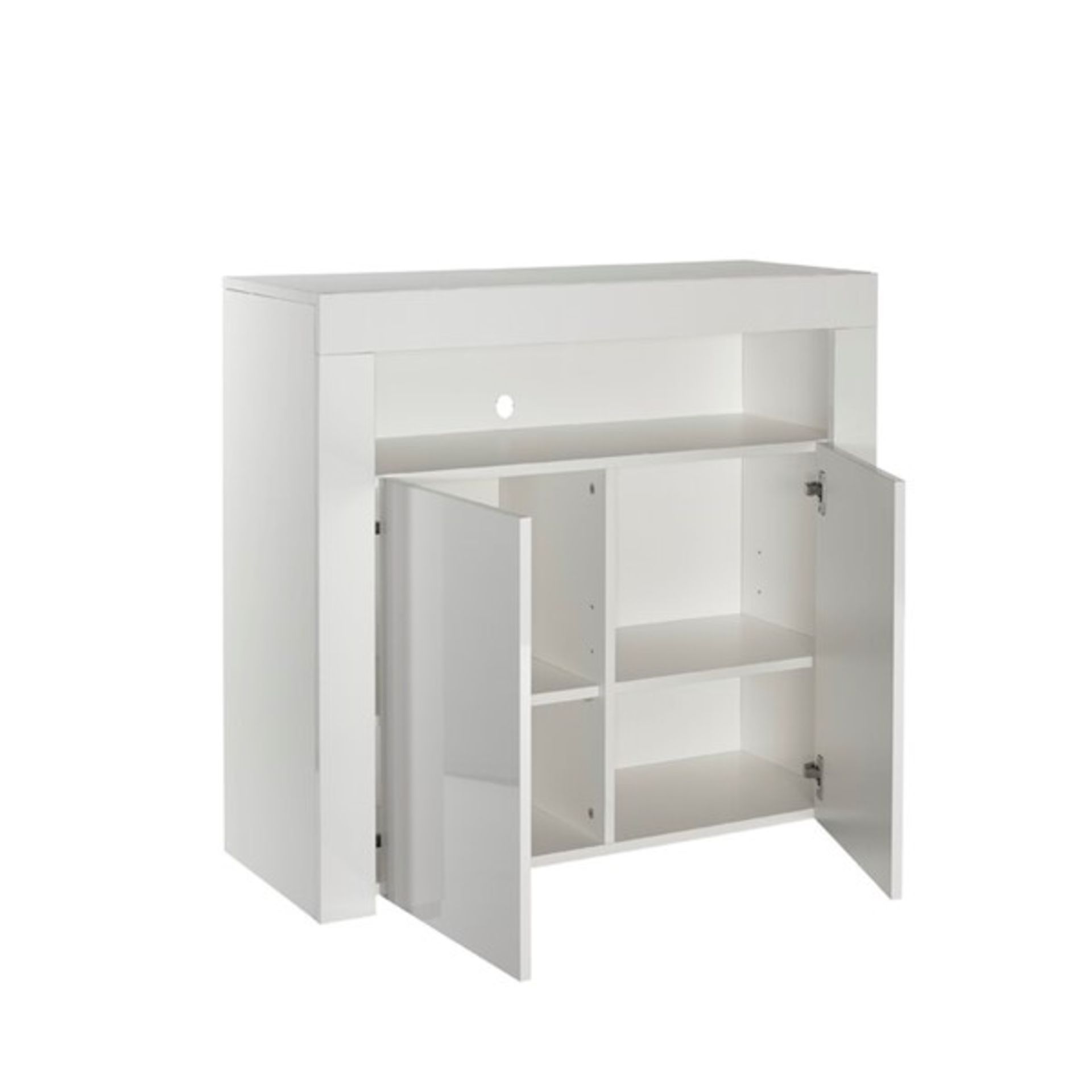 RRP £146.99 - Tereza 90Cm Wide Sideboard - Built-In Lighting - colour white - Image 2 of 2