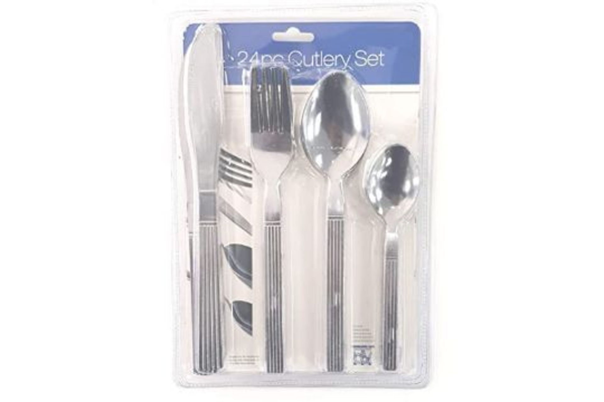 New 24pc Stainless Steel Cutlery Set