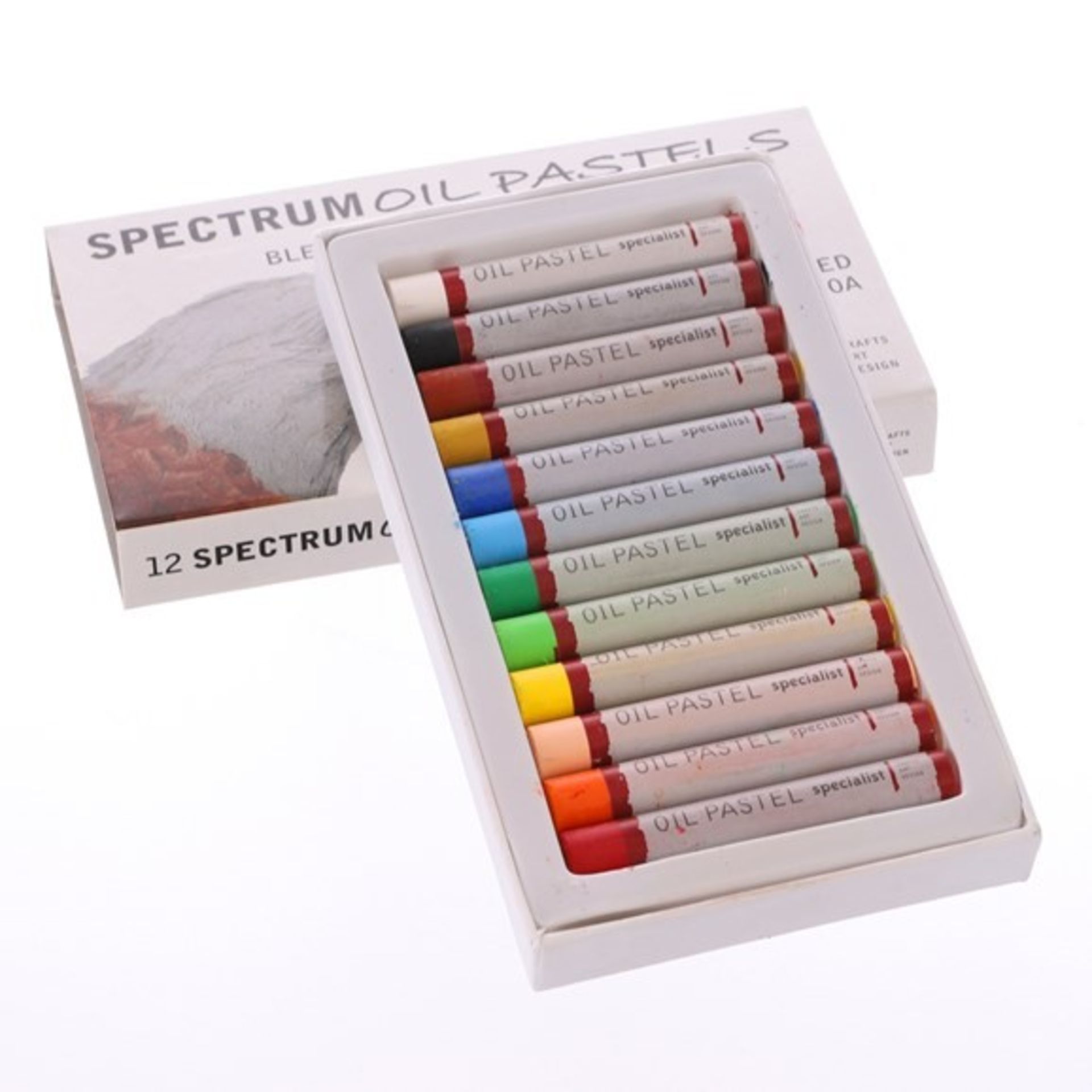 RRP £8.60 - Spectrum Oil Pastels - Pack of 12. - 4 packs in total