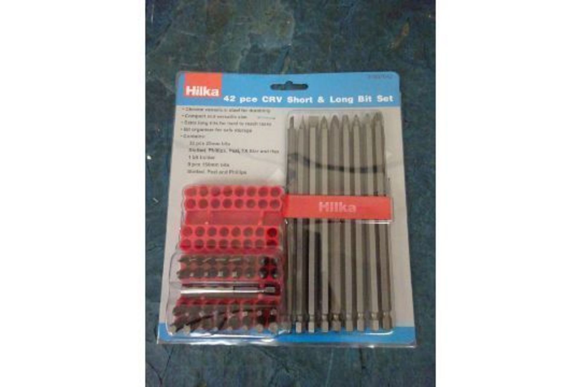 New 42pc CRV Short & Long Bit Set