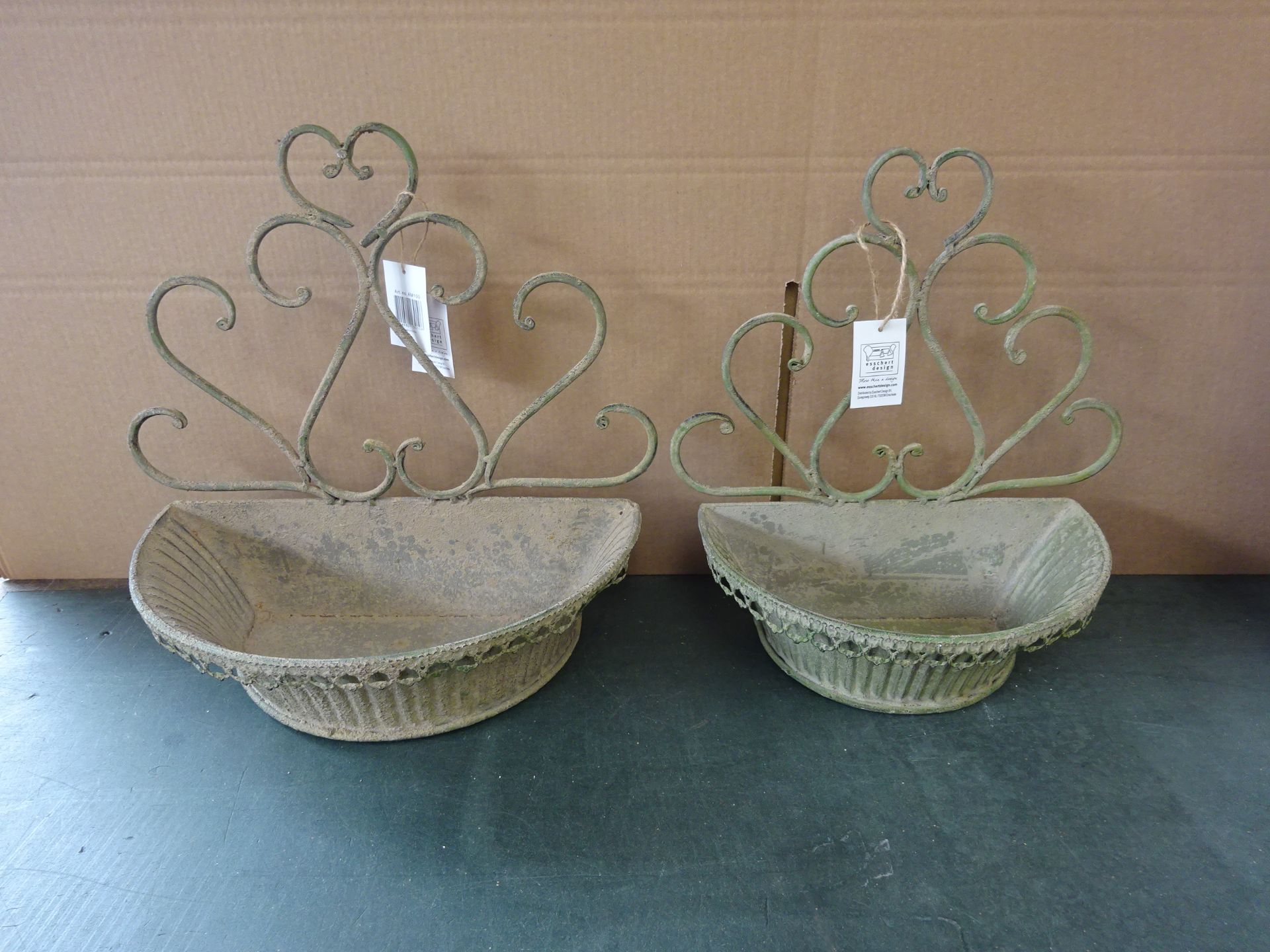 x2 New Fallen Fruits Metal Wall Planter - 2 sizes see picture