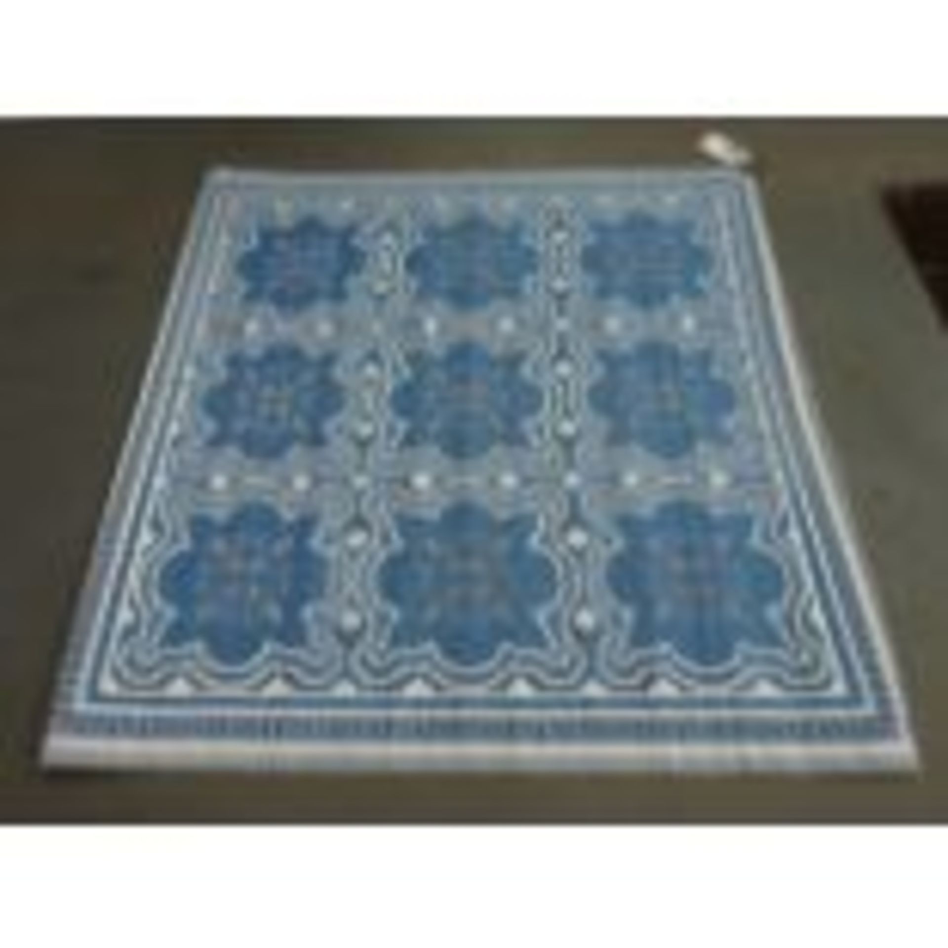 New Fallen Fruits Blue & White Indoor/Outdoor Rug - 1.2m x 1.8m