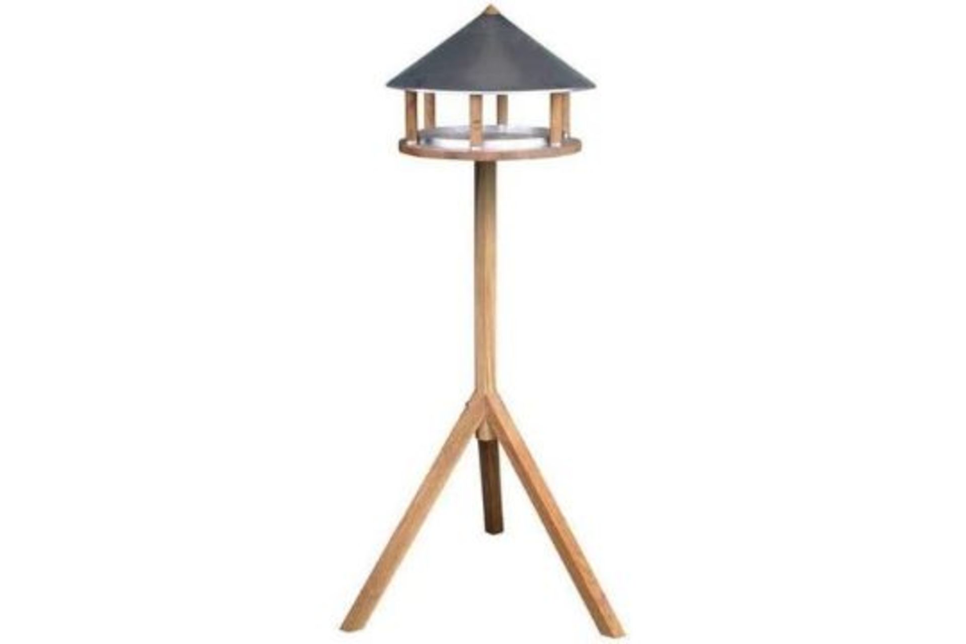 RRP £129.99 - New Fallen Fruits 117cm Oak Bird Table