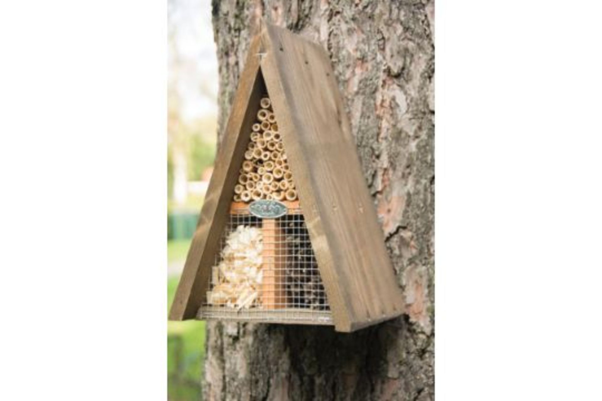RRP £14.99 - New Fallen Fruits Triangle Insect Hotel