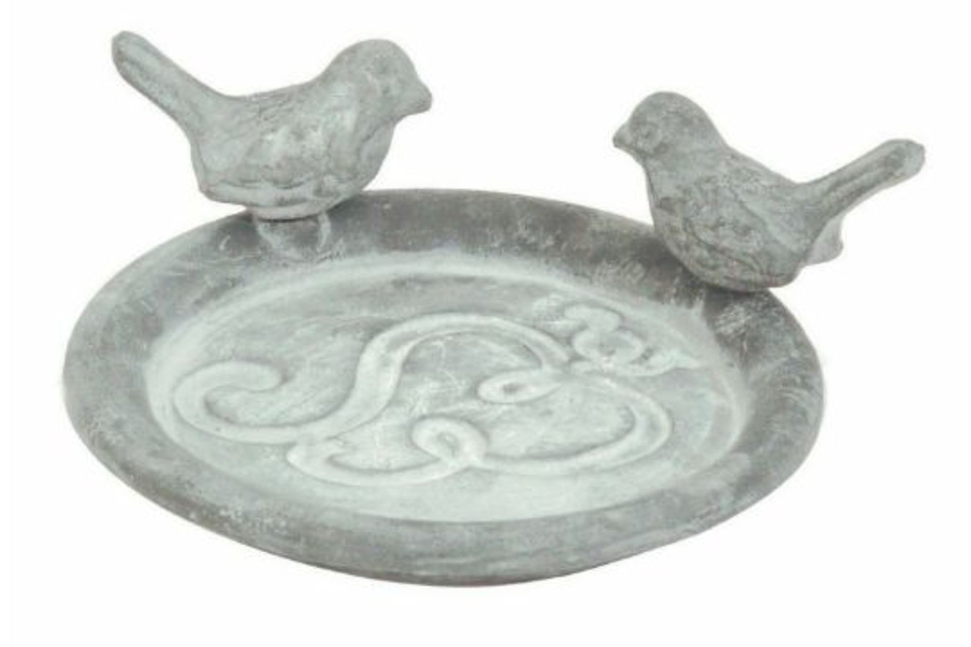 New Fallen Fruits Pot Saucer with Birds - Grey