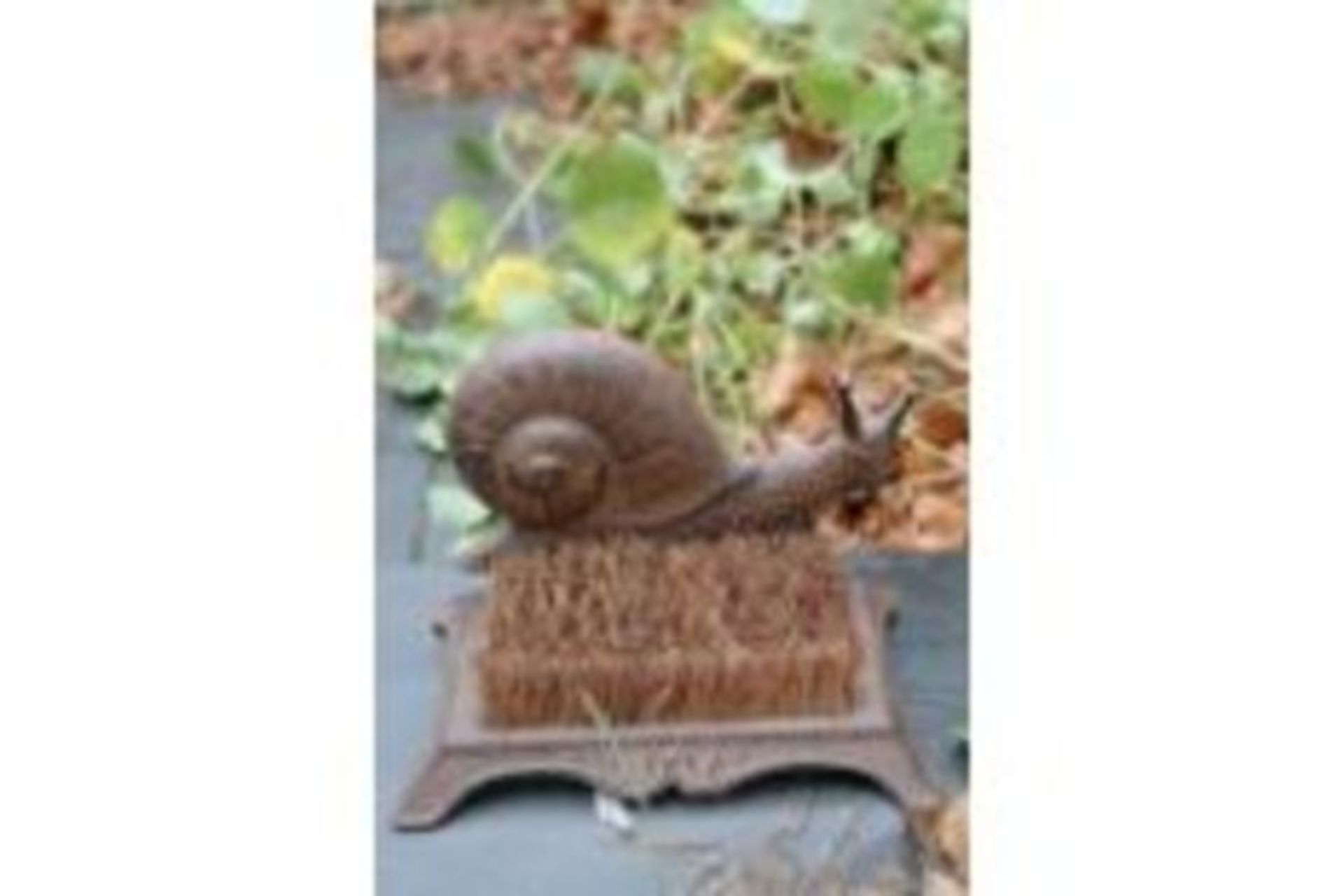 RRP £33 - New Fallen Fruits Metal Snail Boot Brush