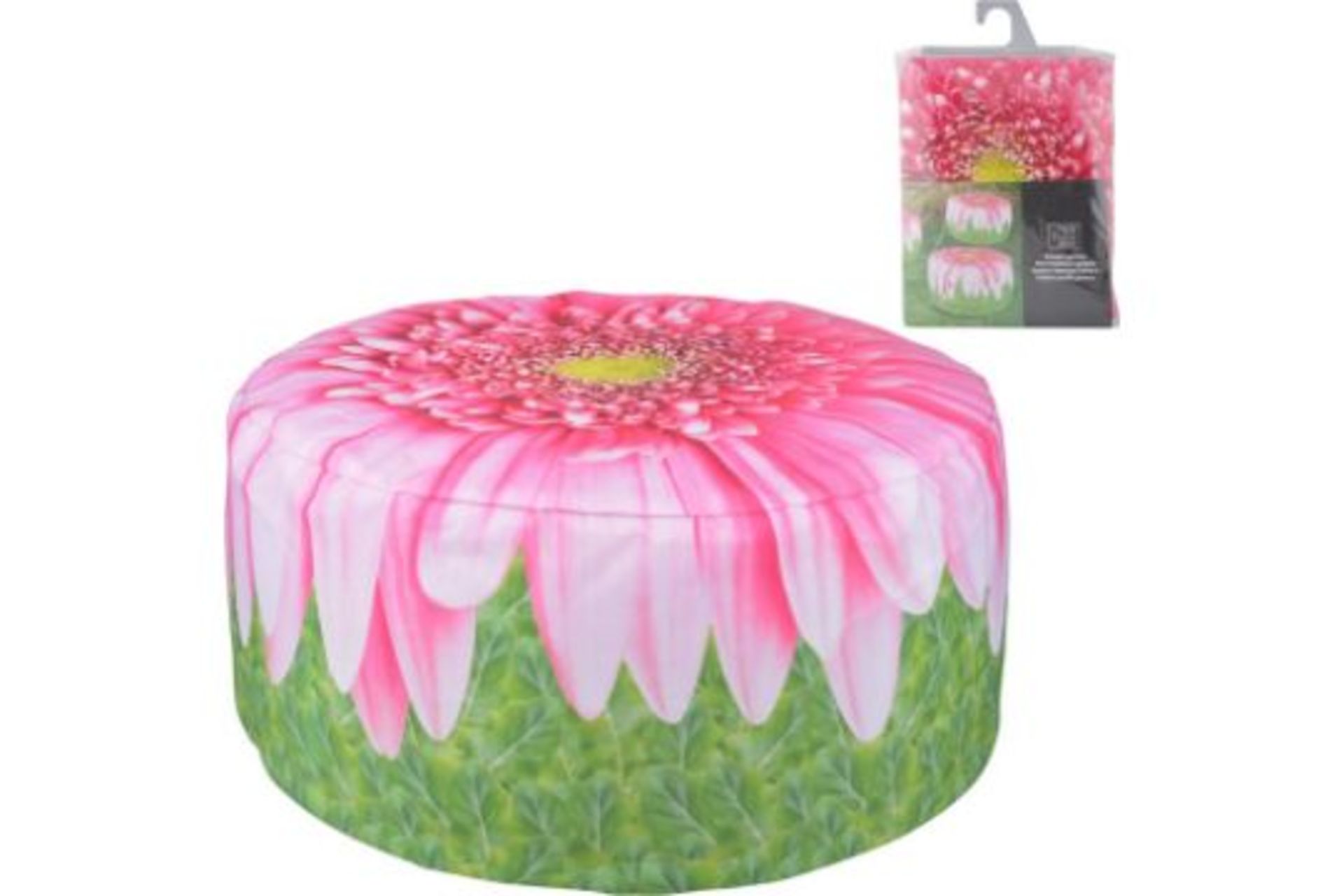 New Fallen Fruits - Outdoor pouffe gerbera daisy- inflatable for easy storage