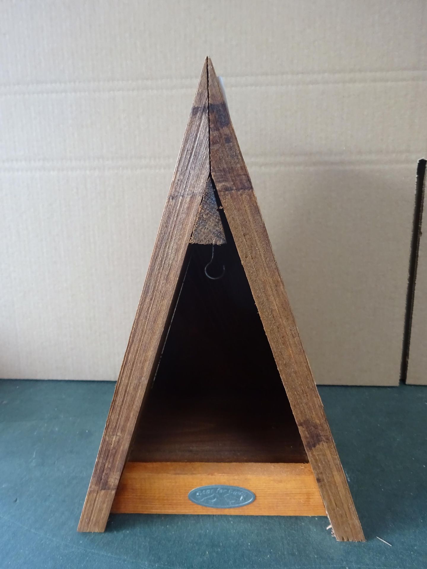 Fallen Fruits Triangle Wooden Birdhouse