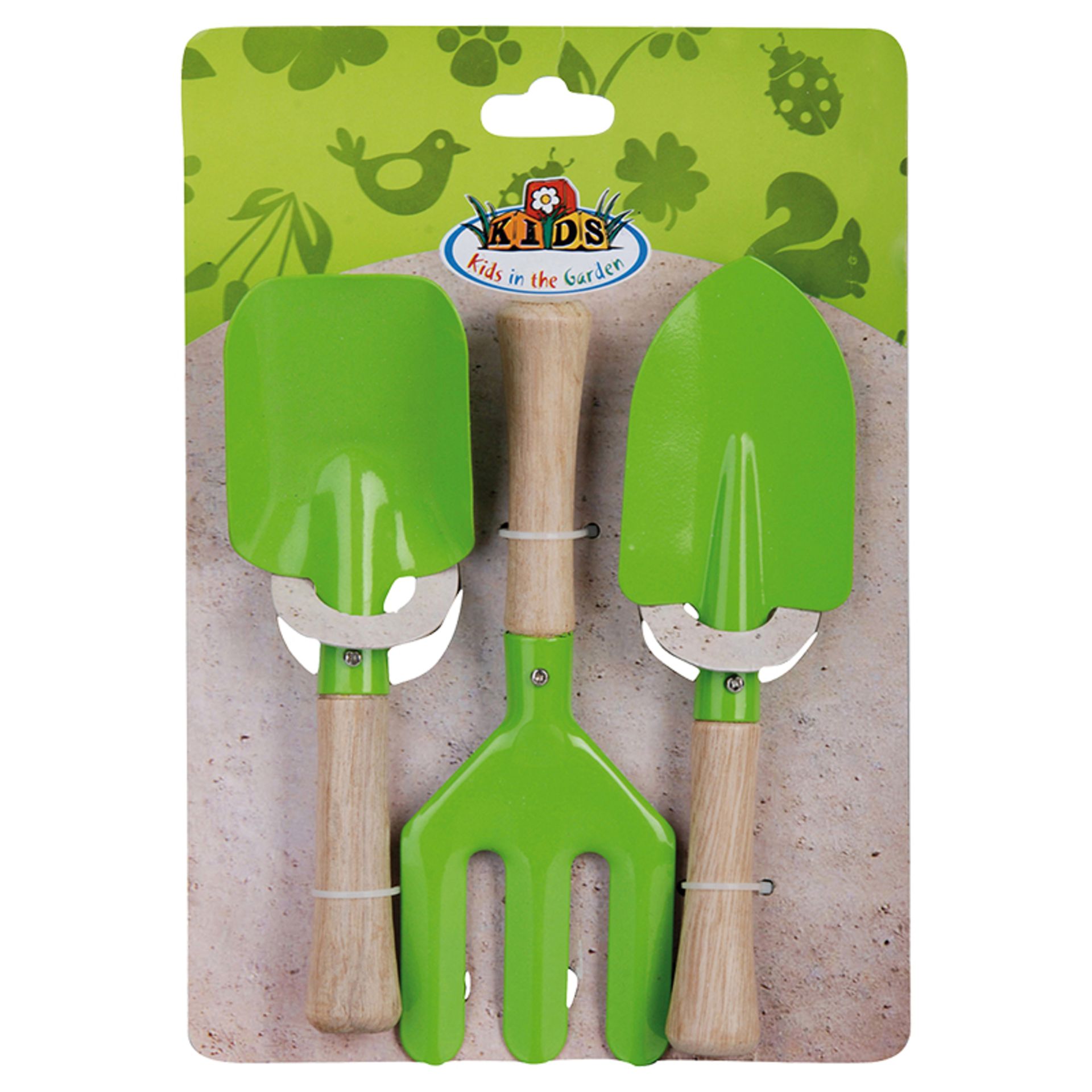 RRP £7.99 -KG106 New Kids 3pc Gardening Tool Kit