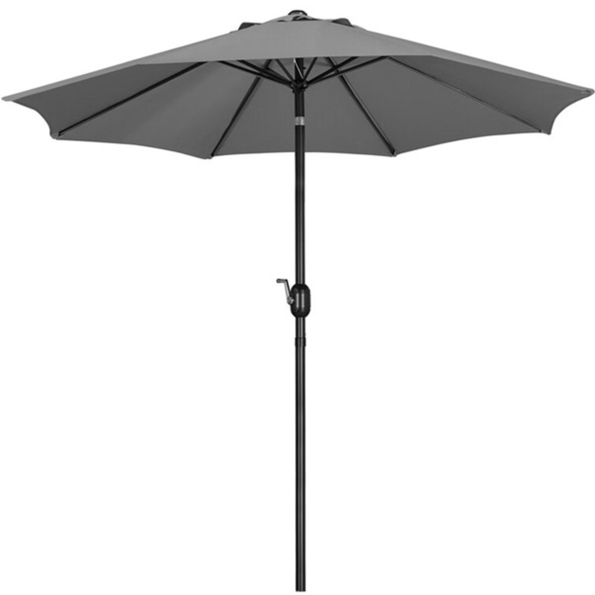RRP £85.99 - Arnoldine 2.6m Traditional Parasol - 261 W x 261 - With a few minutes of assembly, this