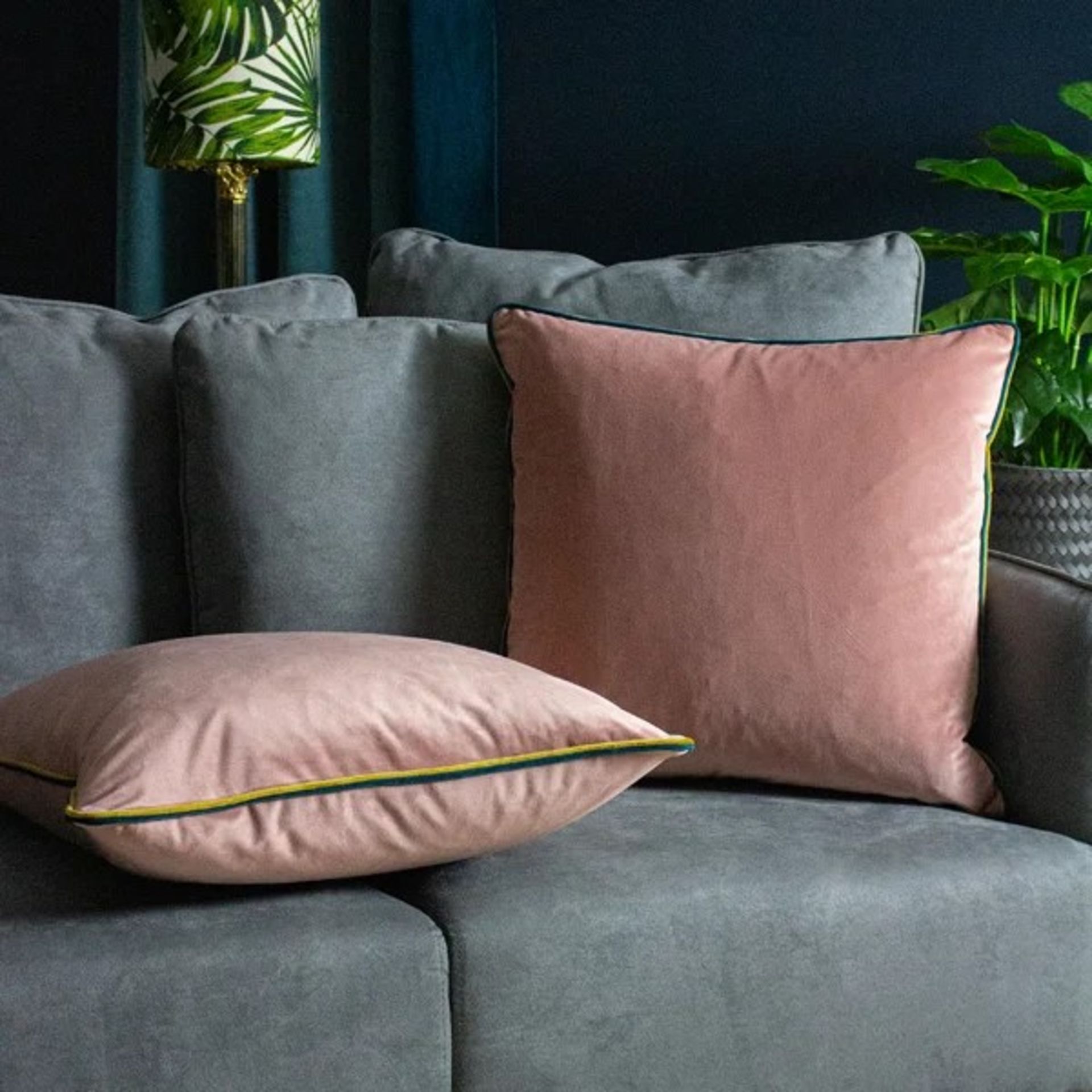 RRP £17.99 - Girouard Square Scatter Cushion With Filling - 50cm X 50cm Colour Blush see picture