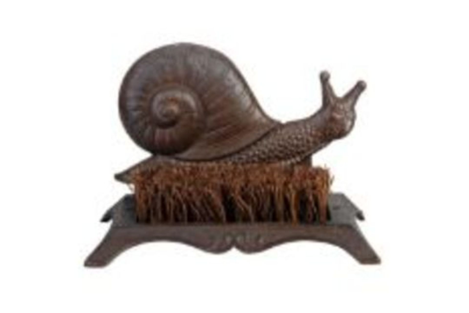 RRP £33 - New Fallen Fruits Metal Snail Boot Brush - Image 2 of 2