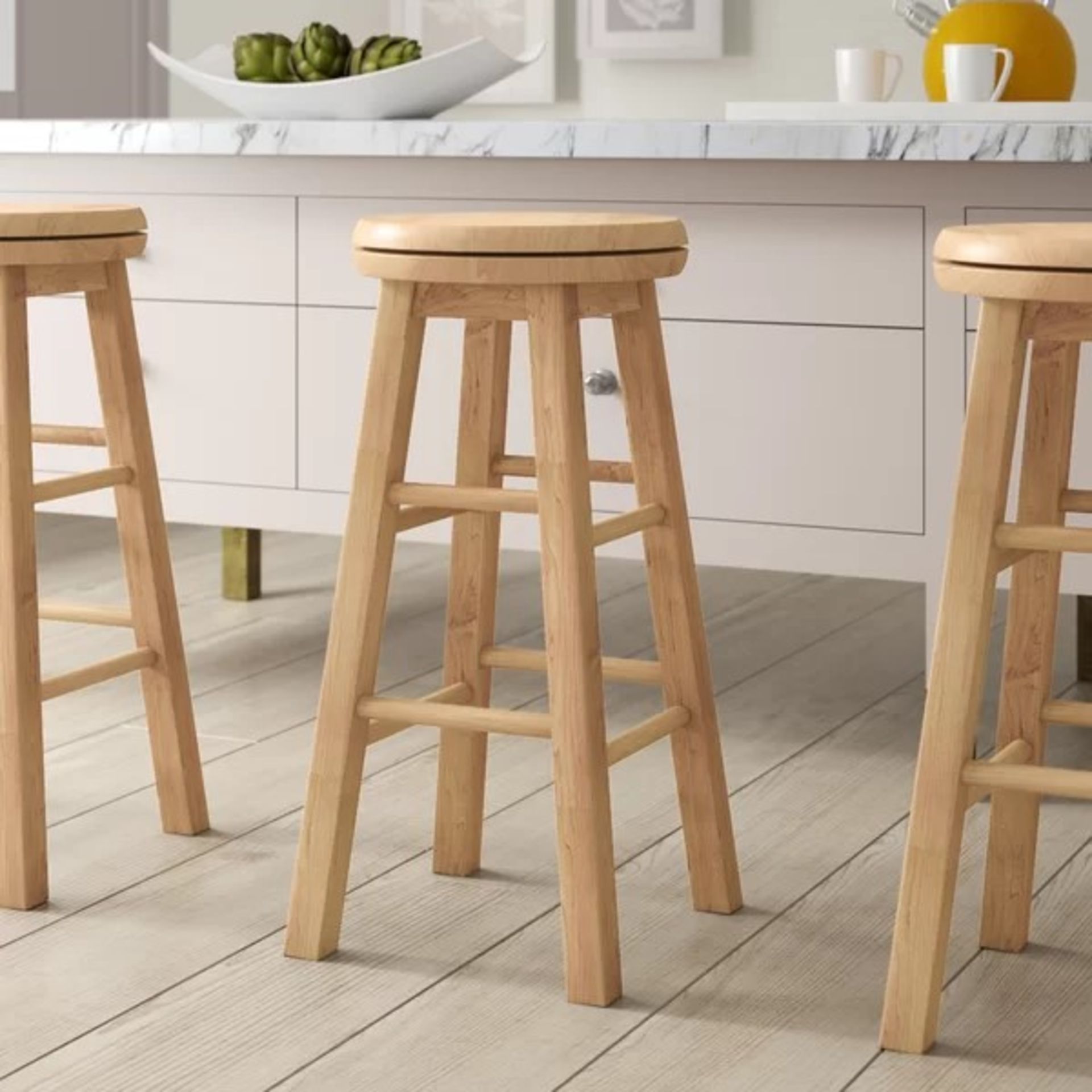 RRP £61.99 - Breakfast Swivel Bar Stool - This expertly crafted stool would be perfect for any home.