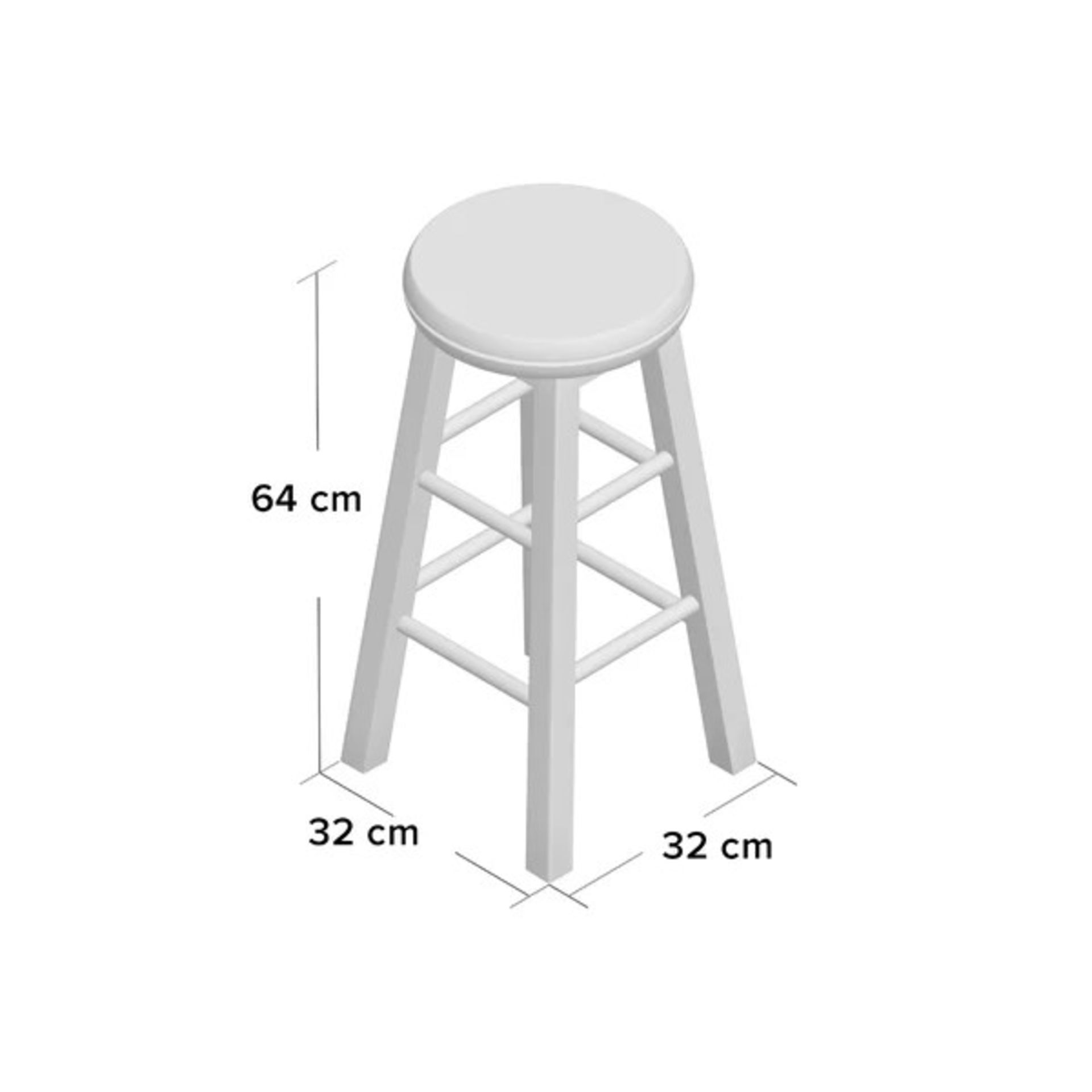 RRP £61.99 - Breakfast Swivel Bar Stool - This expertly crafted stool would be perfect for any home. - Image 2 of 2