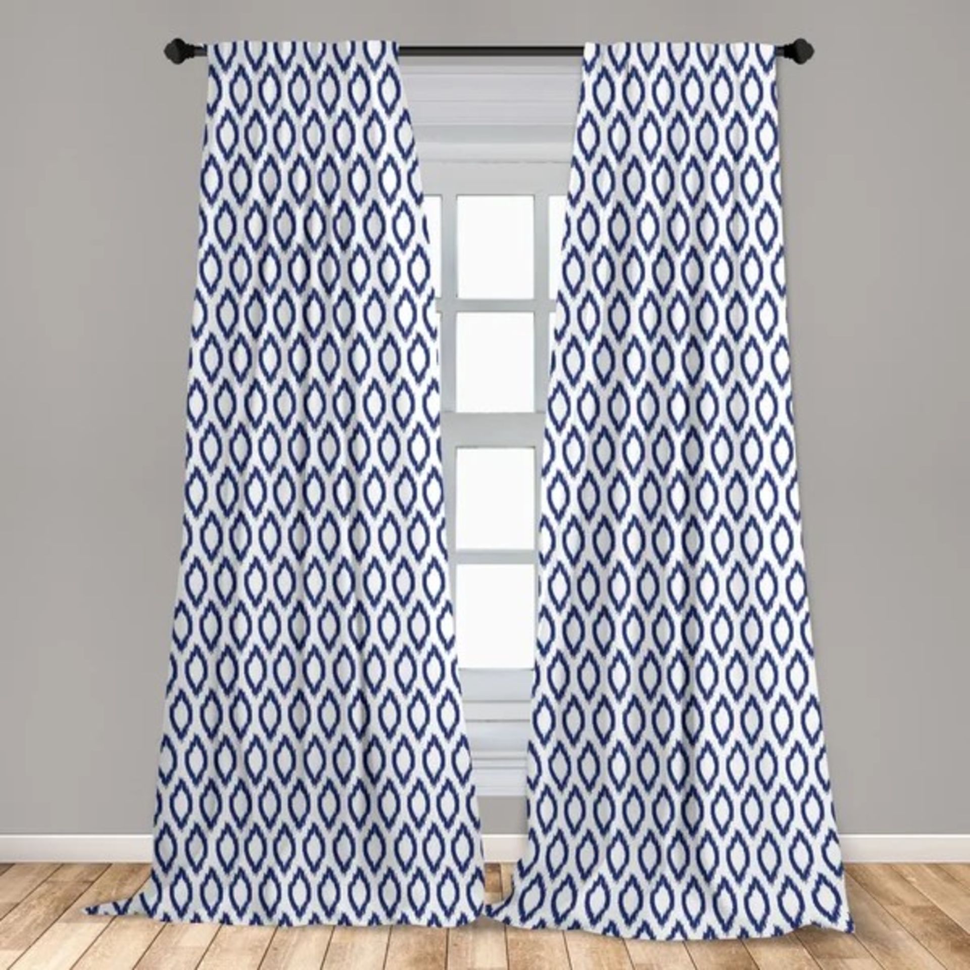 RRP £48.95 - Alaetra Slot Top Room Darkening Curtains (Set of 2) - 75 x 175cm