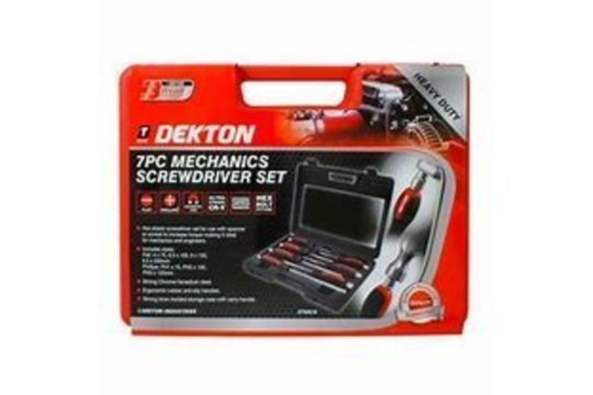 New Dekton 7pc Mechanics Screwdriver Set
