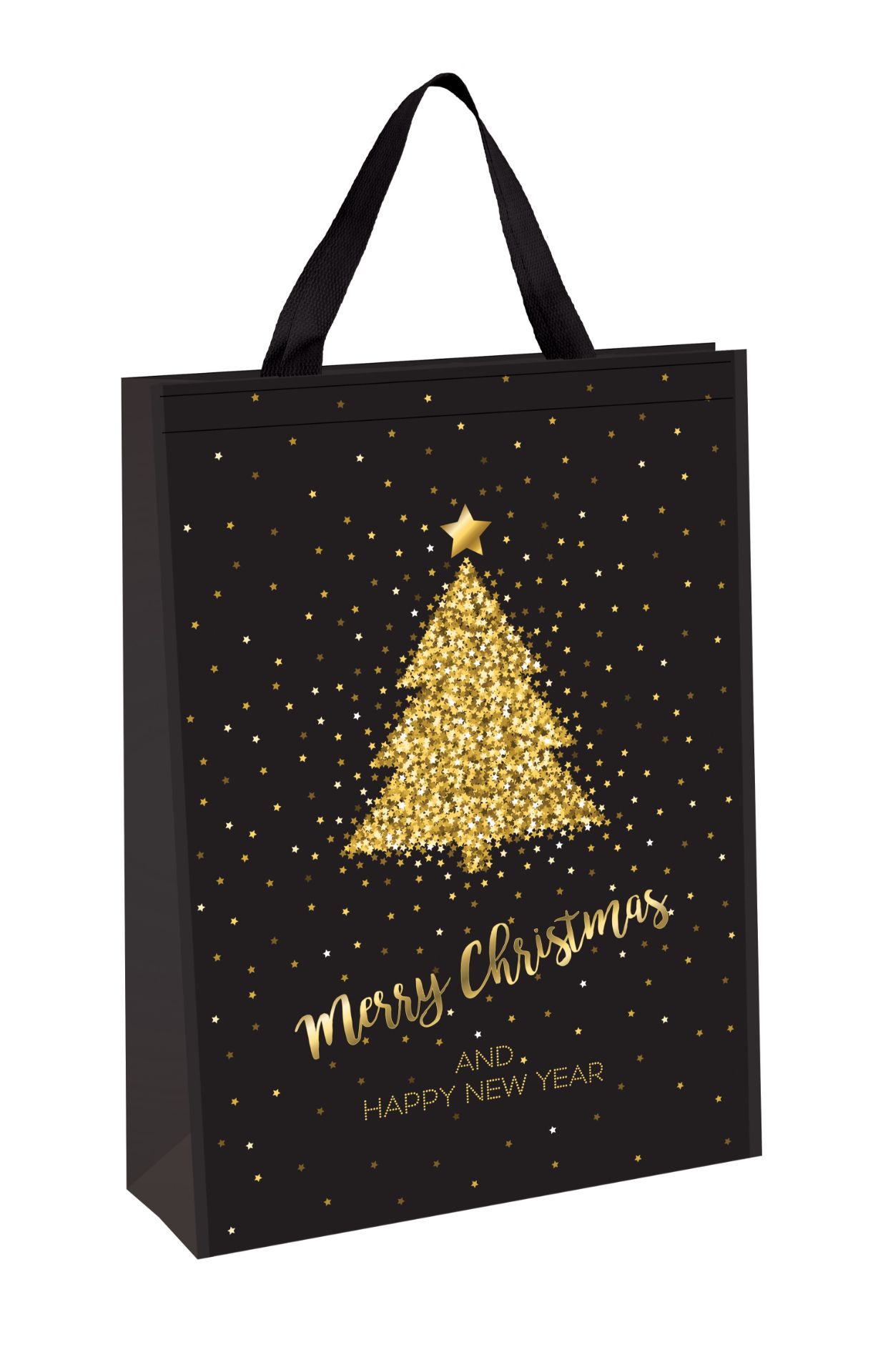New Large 70 x 50cm Black Mery Christmas Bag