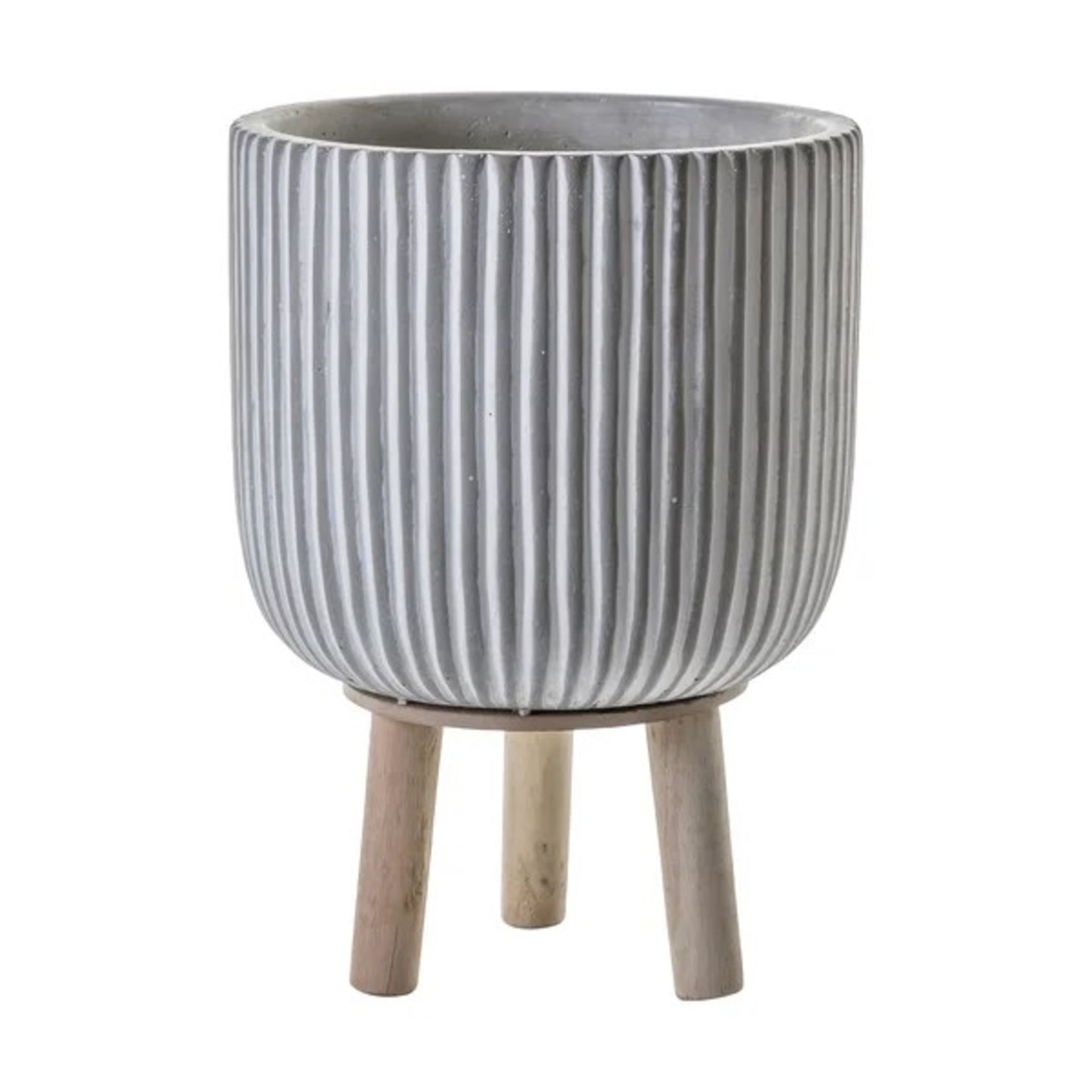 RRP £35.99 - Birney Cement Plant Pot