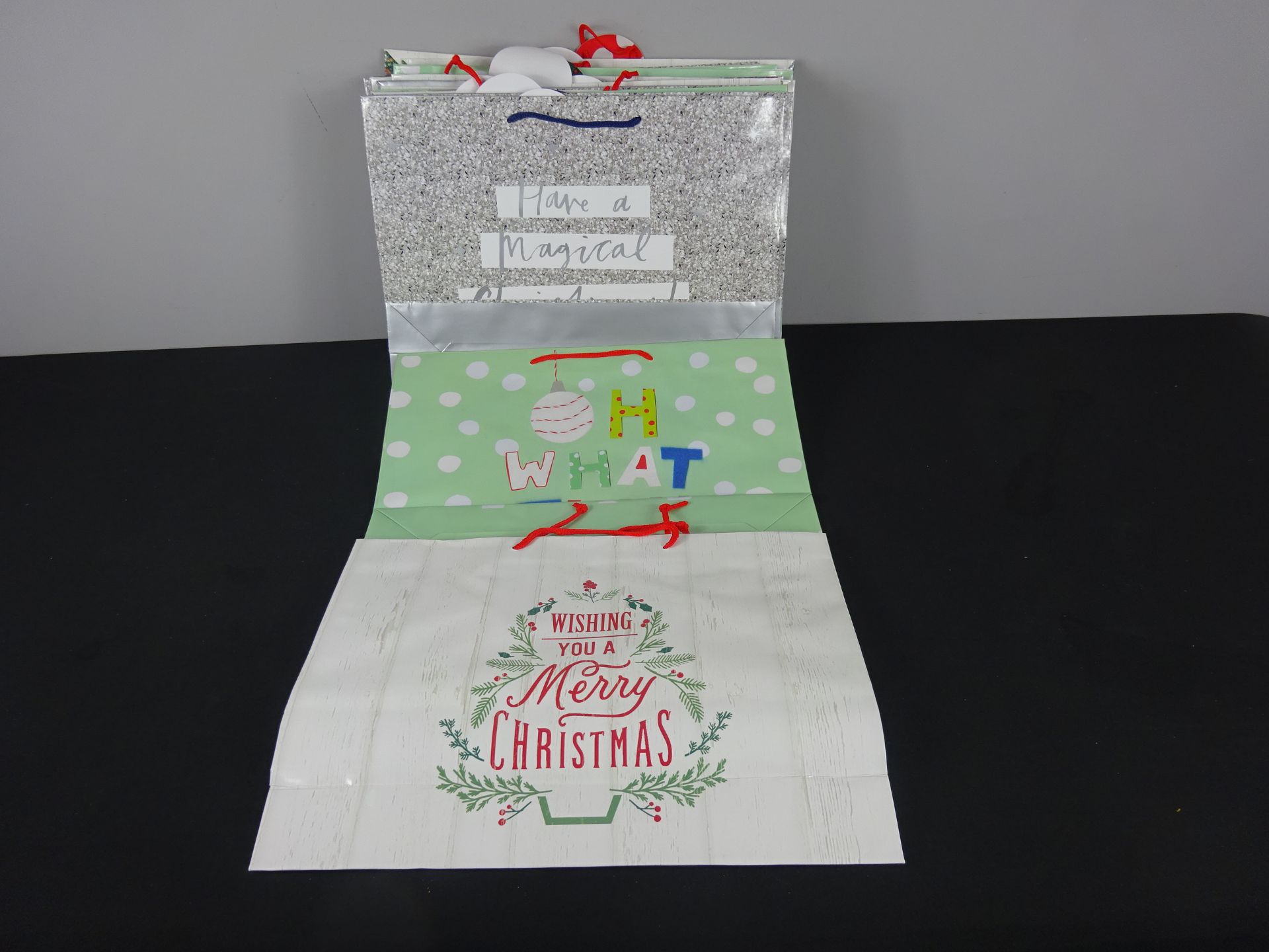 x24 Large 40 x 30cm Christmas Bags - 3 Different Designs